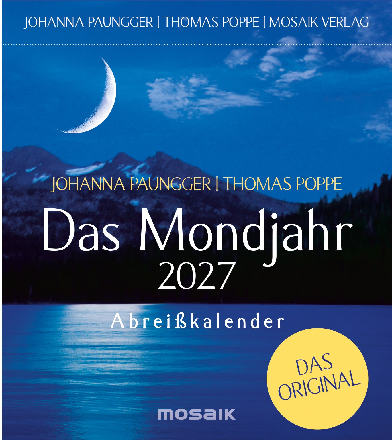 Goldmann Das Mondjahr – Abreisskalender 2027, 1 Tag/1 Seite, 13,5 × 12,0 cm