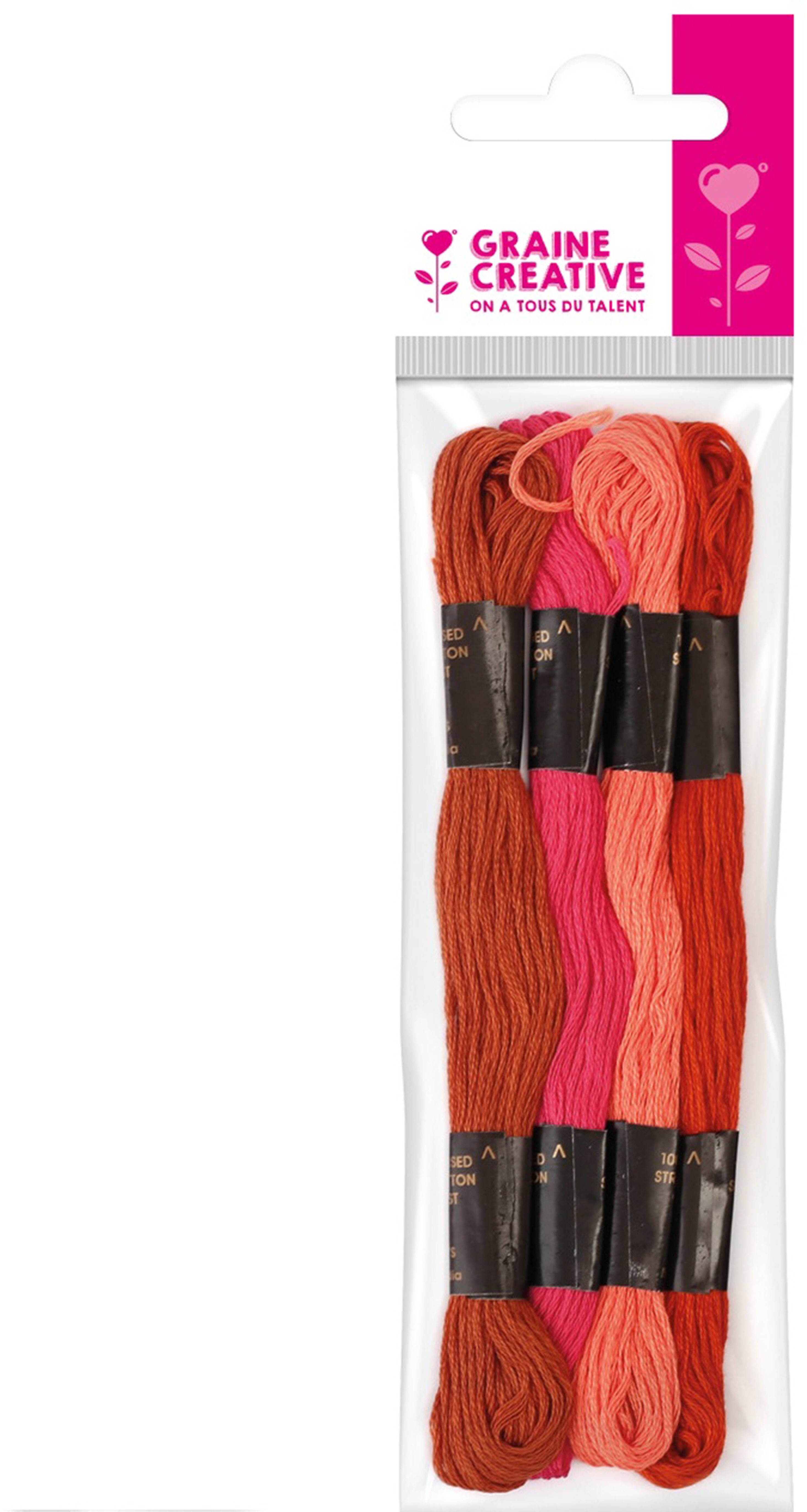 Graine creative Stickgarn-Set – Sortiert, 4 × 7 m
