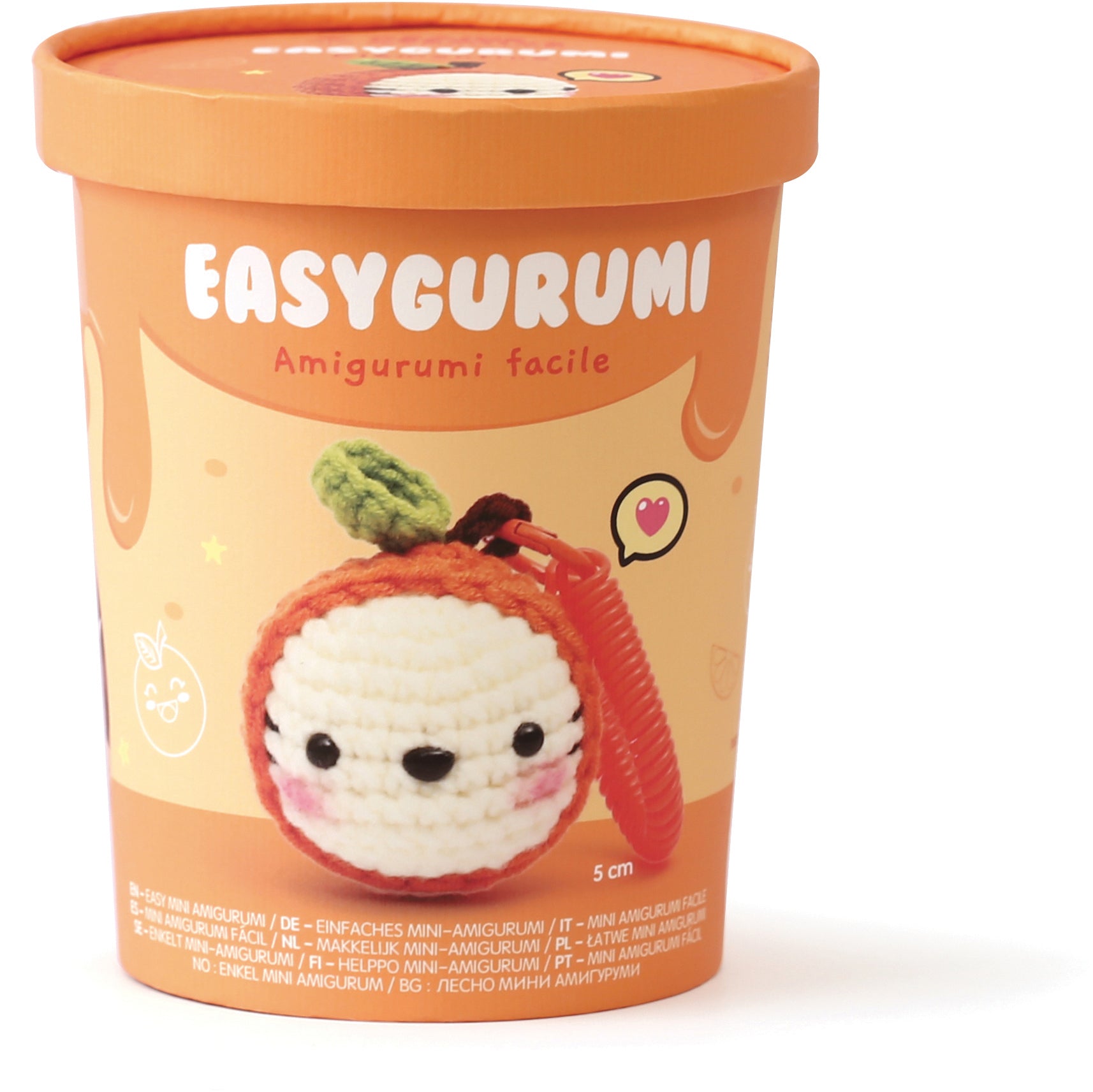 Graine creative Easygurumi Kit GC-420401 Häkelset Clementine – Mehrfarbig