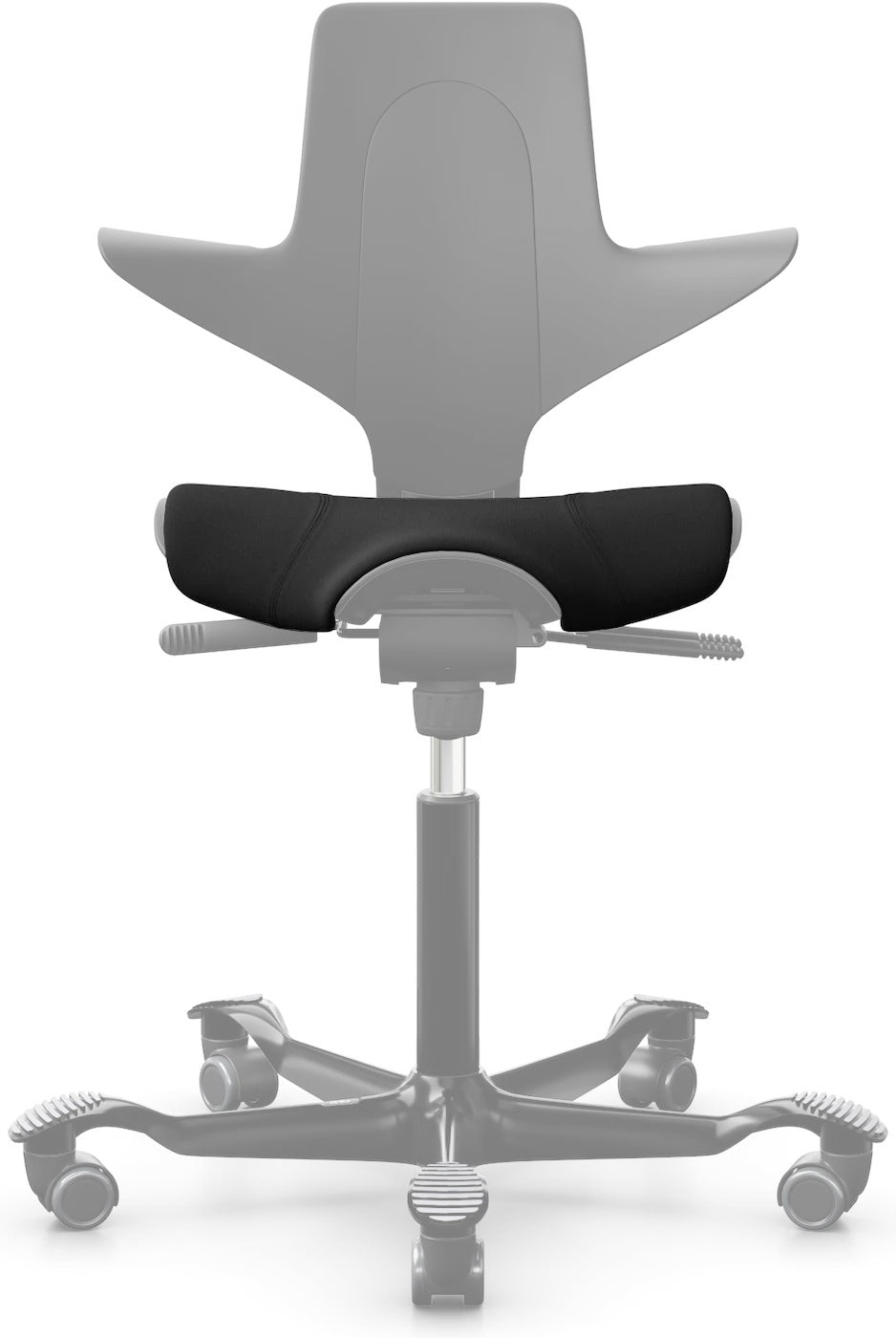 HAG Capisco Puls 108037 Sitzbezug – Stoff – Schwarz, für HAG Capisco Puls (diverse Modelle)