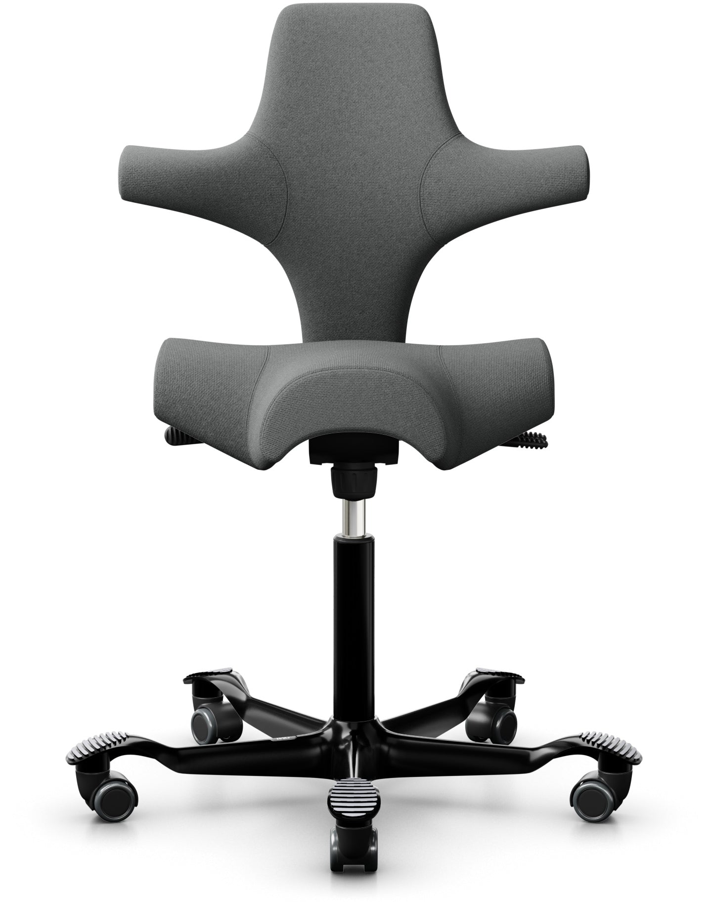 Hag HÅG Capisco 8106 Bürostuhl – Grau/Schwarz, BalancedMovement-Wippmechanik, Sitzhöhe 47–65,5 cm