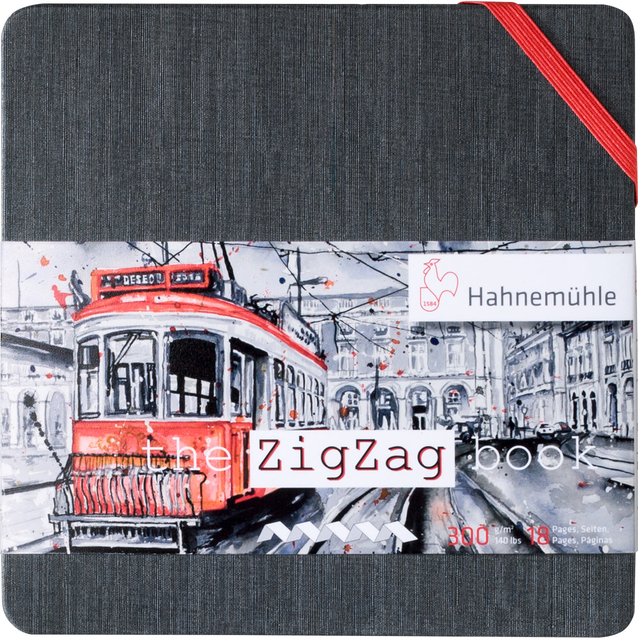 Hahnemühle Skizzenbuch ZigZag – 5 × 5 cm – 300 g/m² – 18 Seiten