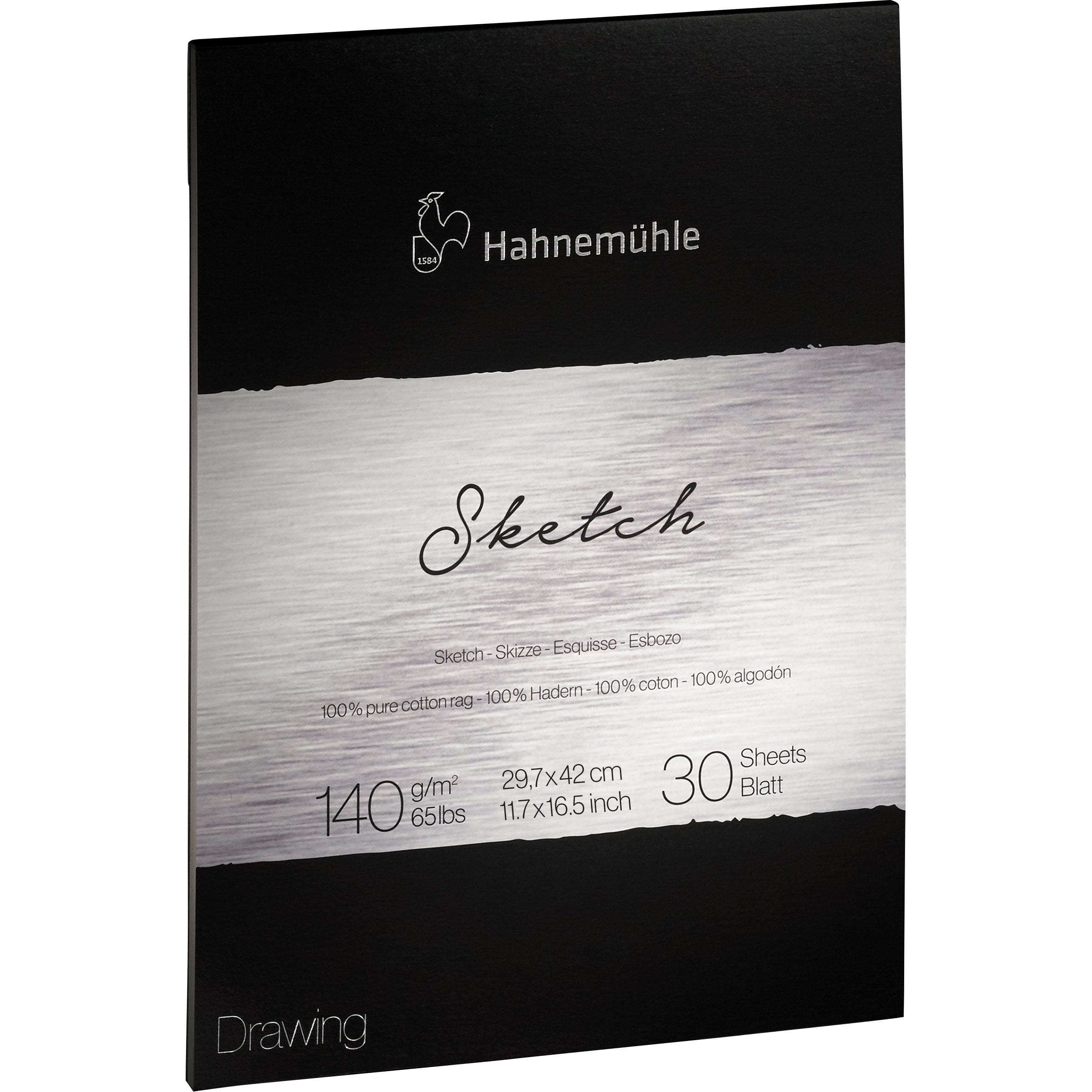 Hahnemühle Skizzenblock The Collection Sketch – A3 – 140 g/m² – 30 Blatt – für Bleistift & Kohle