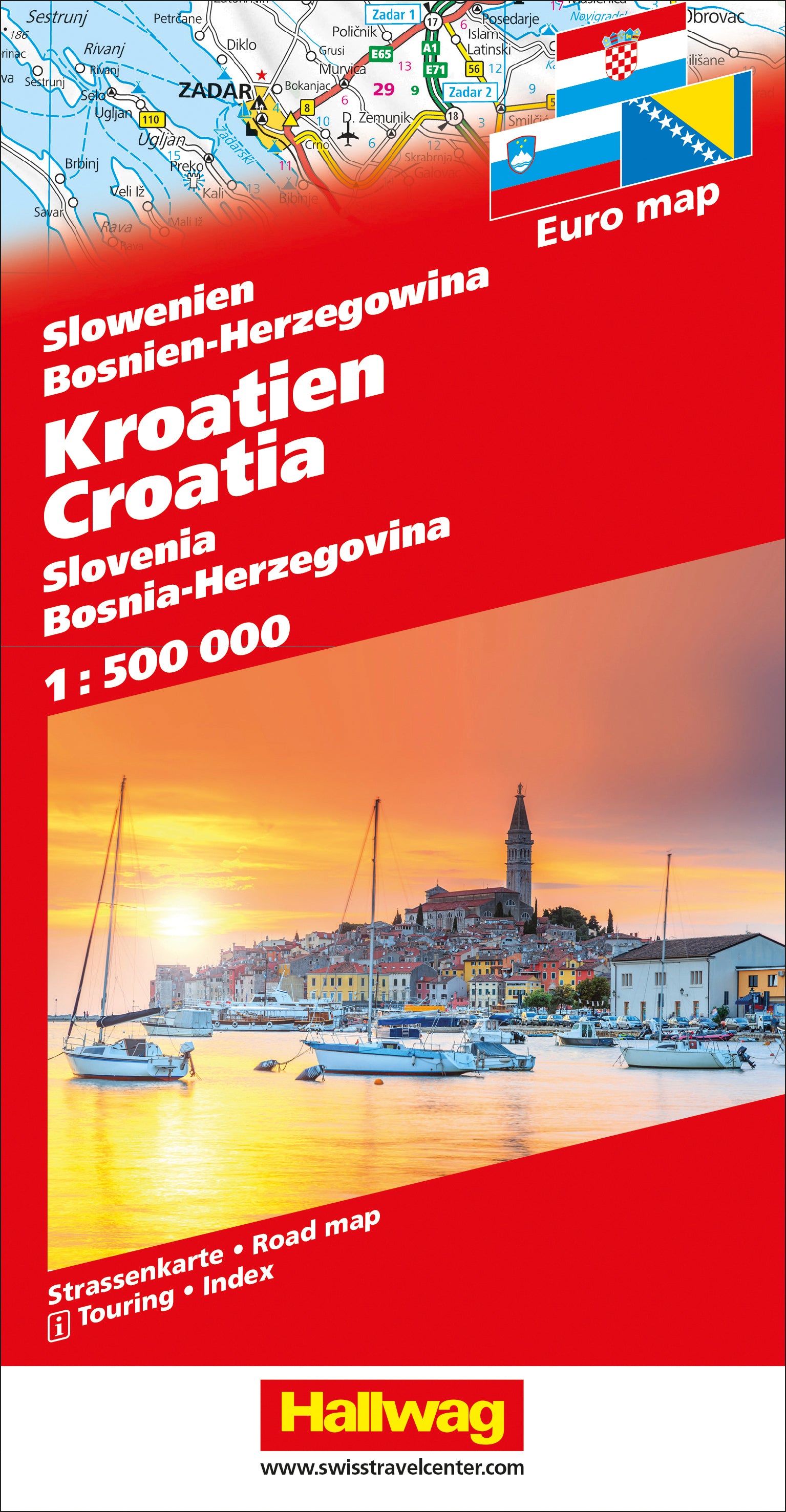 Hallwag Strassenkarte Balkan – 1:500'000