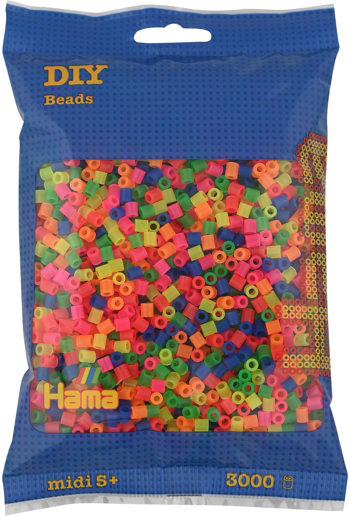 Hama Bügelperlen, Midi, Mehrfarbig (Neonmix)