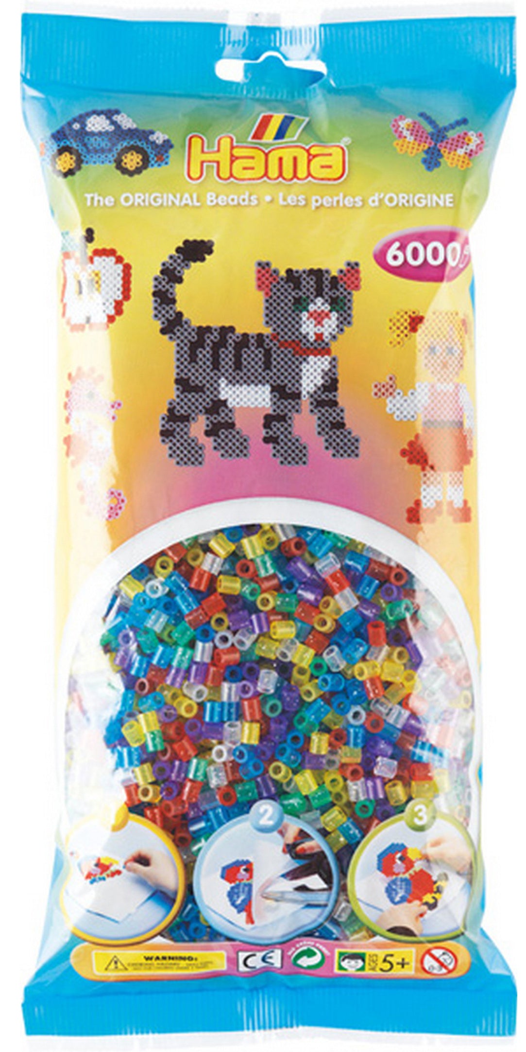 Hama Midi Bügelperlen G10120554, Glitzer, Mehrfarbig