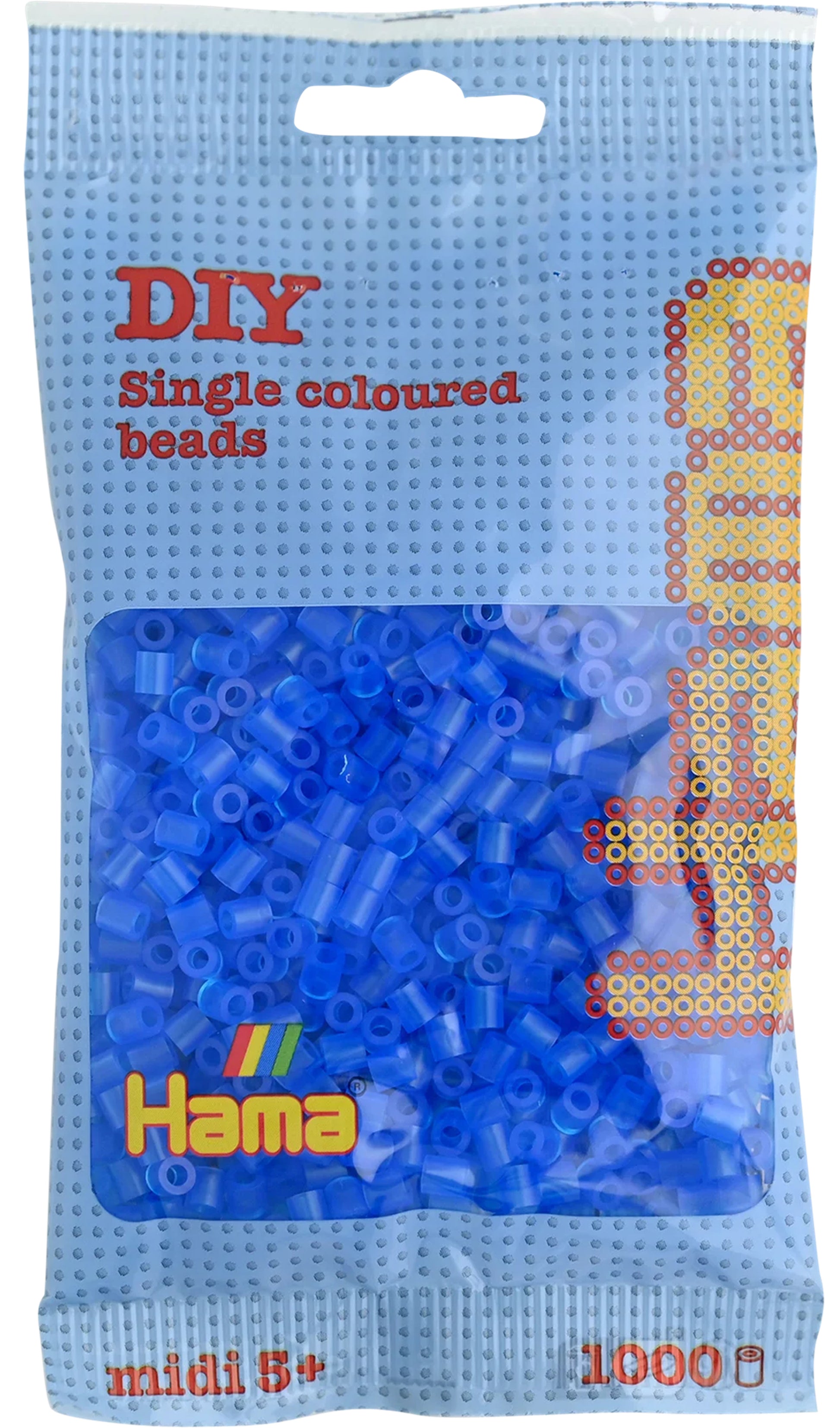 Hama Midi Bügelperlen, Transparent-Blau, 1'000 Stk., G10120715