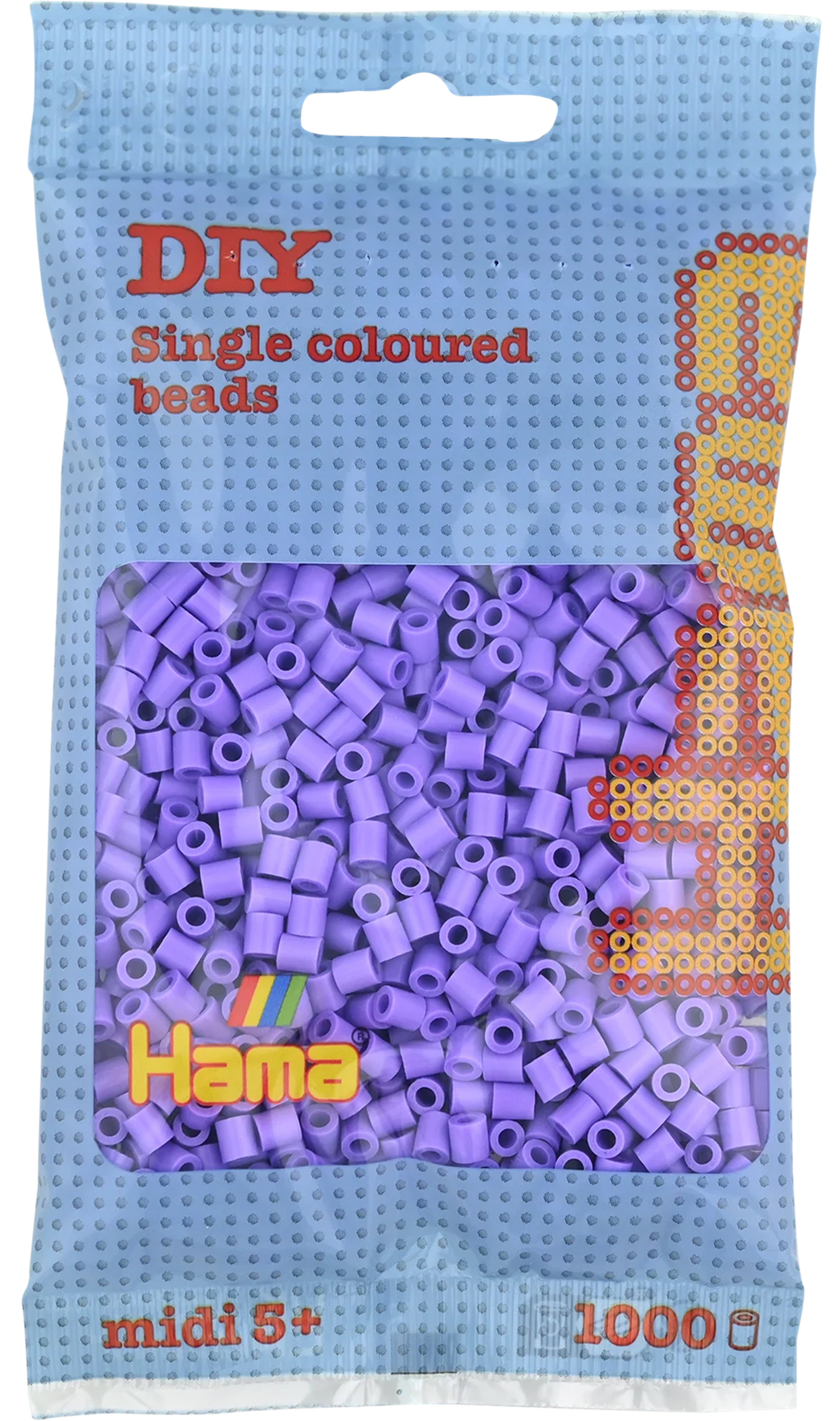 Hama Bügelperlen, Midi, Pastell-Violett, 1 000 Stk., G10120745
