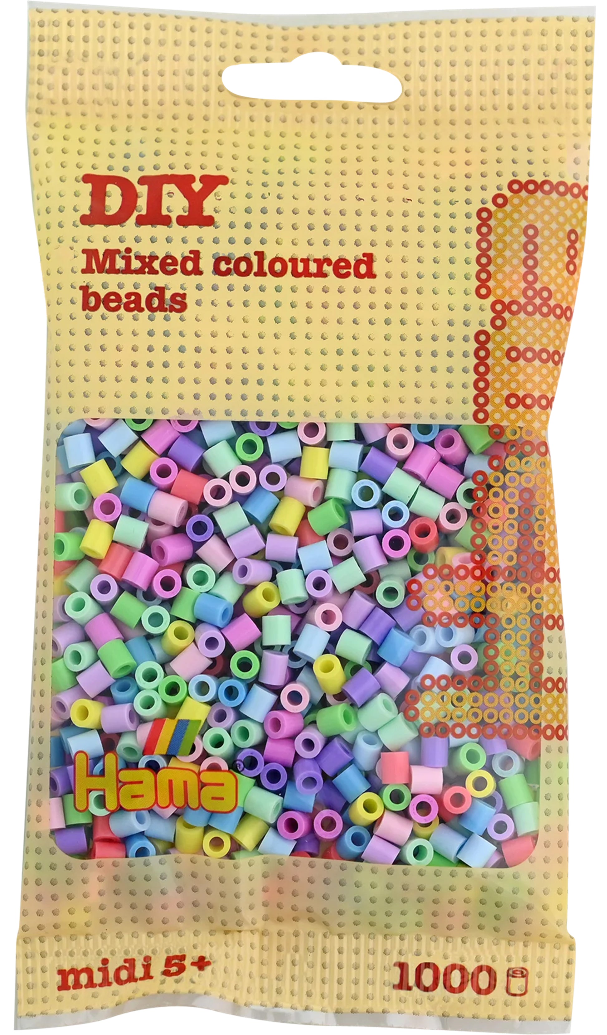 Hama Bügelperlen, Midi, Pastell-Mix, 1 000 Stk., G10120750