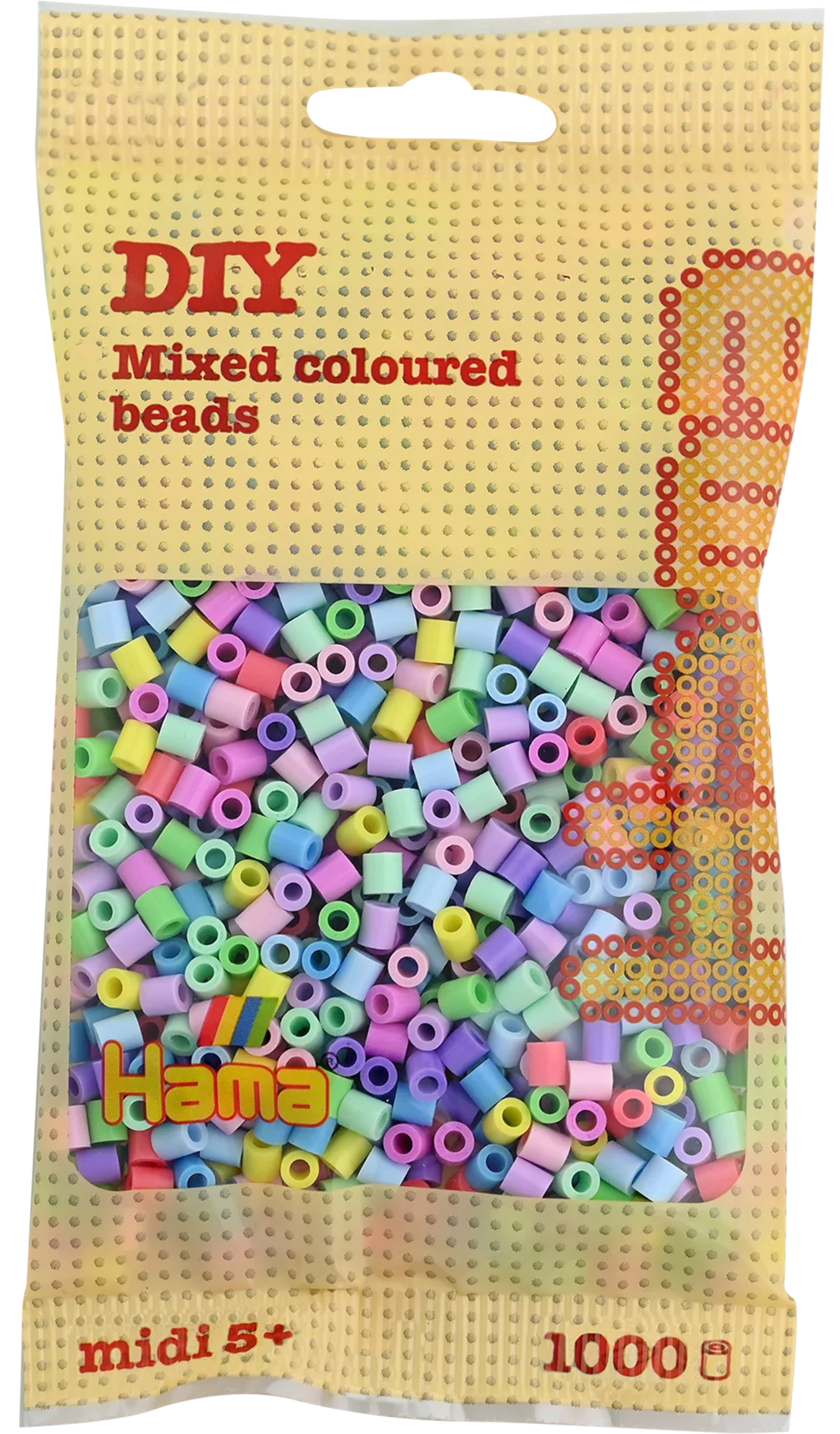 Hama Bügelperlen, Midi, Pastell-Mix, 1 000 Stk., G10120750