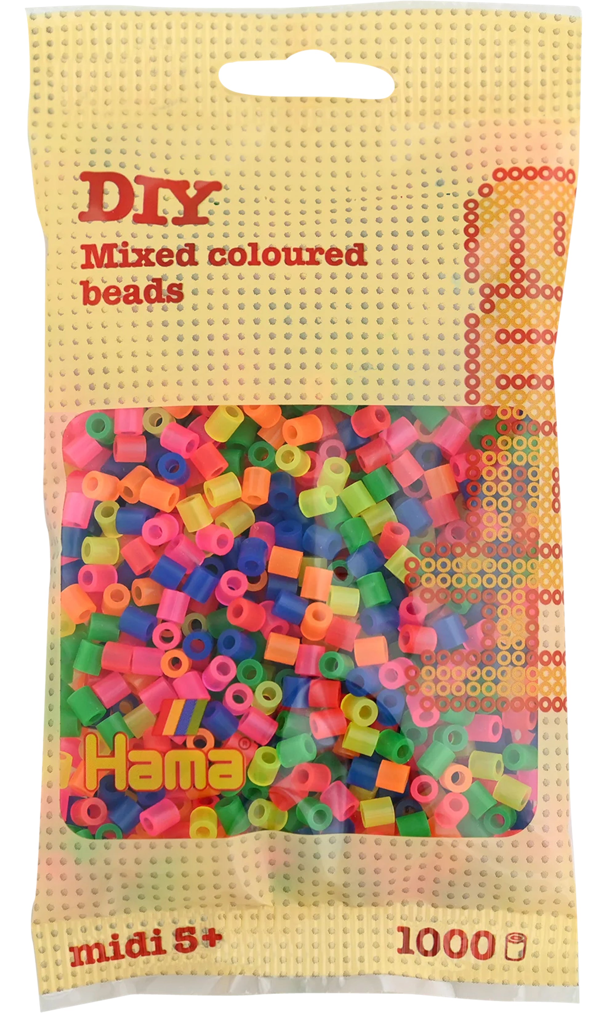 Hama Midi Bügelperlen, Mehrfarbig (Neon), 1 000 Stk., G10120751