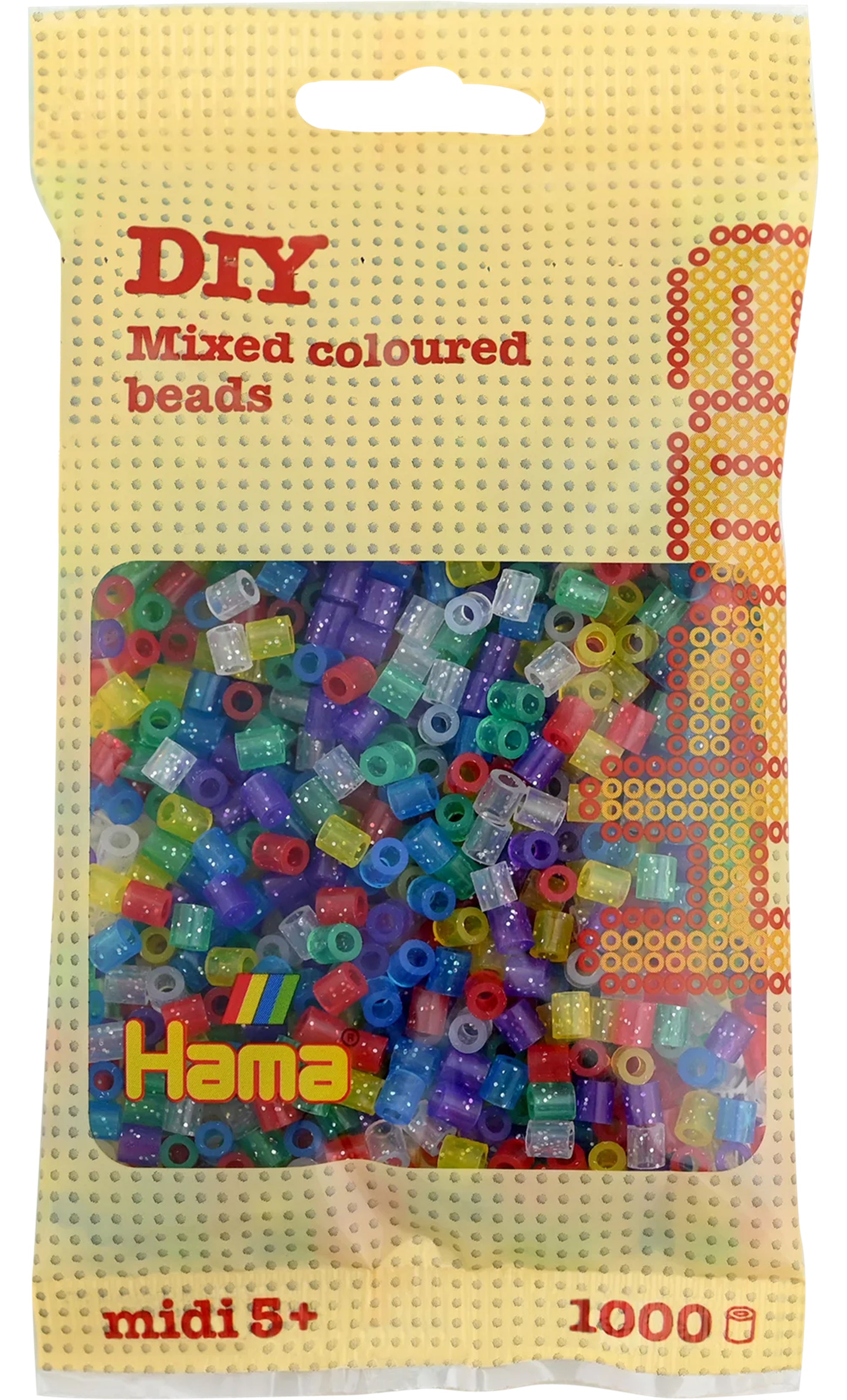 Hama Midi Bügelperlen, Glitzer-Mix, Mehrfarbig