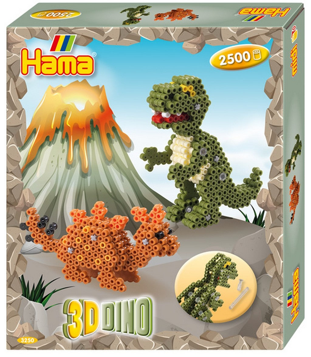 Hama Midi Bügelperlen-Set – 3-D Dinosaurier – ab 3 Jahren