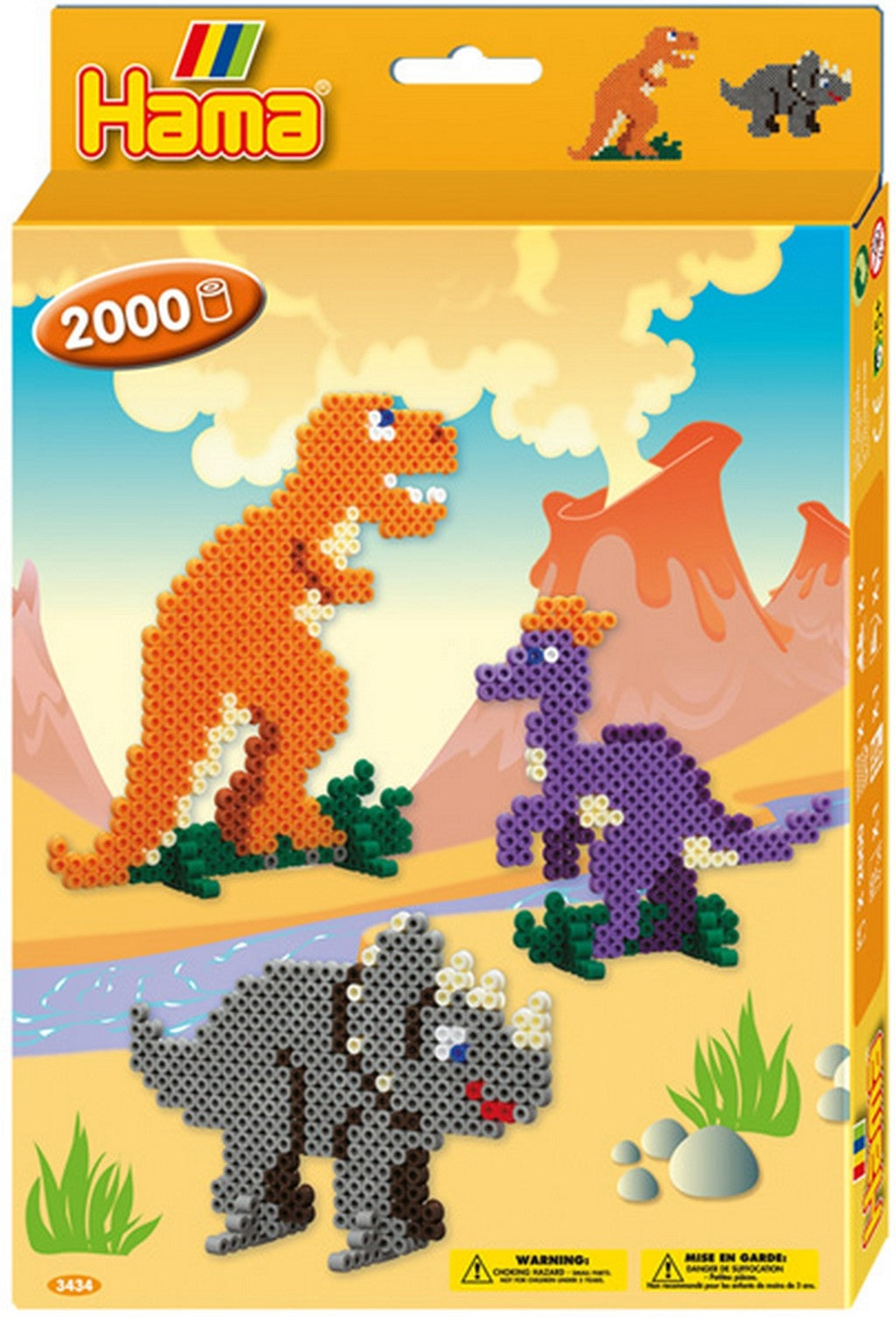 Hama Dino Welt – Bügelperlen-Set midi – ab 3 Jahren