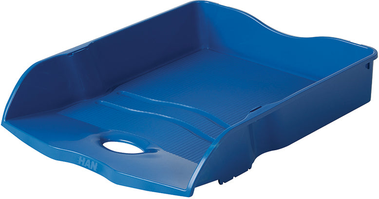 HAN Re-Loop – Briefkorb für A4, Polypropylen (PP), Blau, 259 × 63 × 351 mm