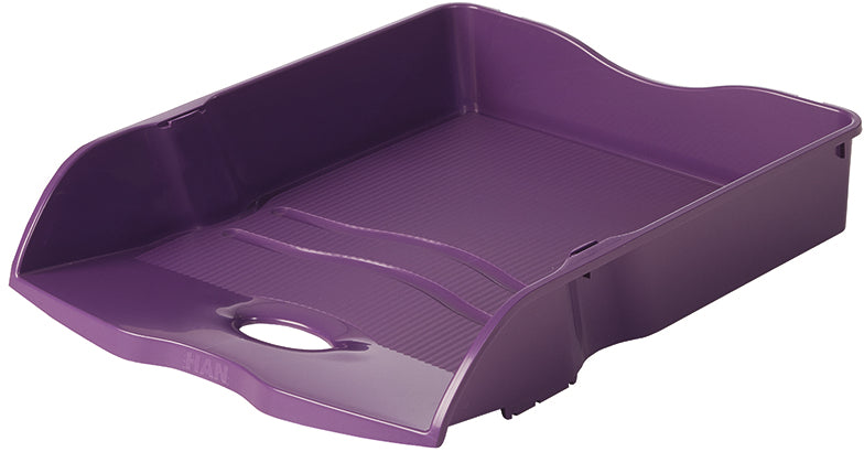 HAN Re-Loop – Briefkorb für A3, Kunststoff (recycelt), Lila, 259 × 63 × 351 mm