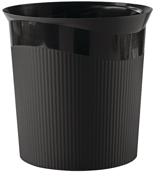 HAN Papierkorb Re-LOOP – 13 l – Recycling-Kunststoff – schwarz