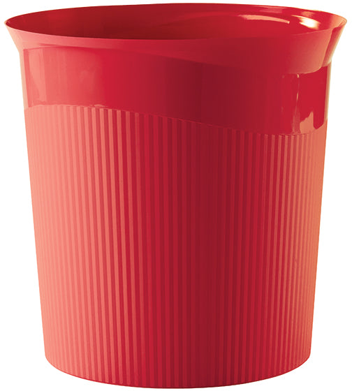 HAN Papierkorb Re-LOOP – 13 l – Recycling-Kunststoff – Rot