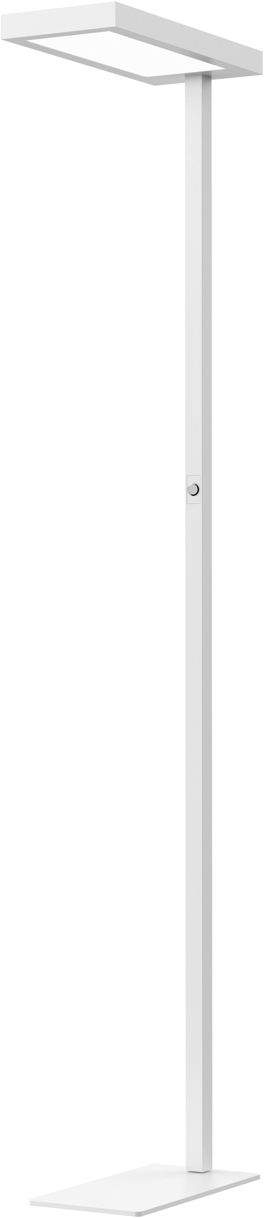 Hansa Stehleuchte Jaspis 415010727 – 112,0 cm, dimmbar, weiss, Push-Dimmer, direkte/indirekte Beleuchtung