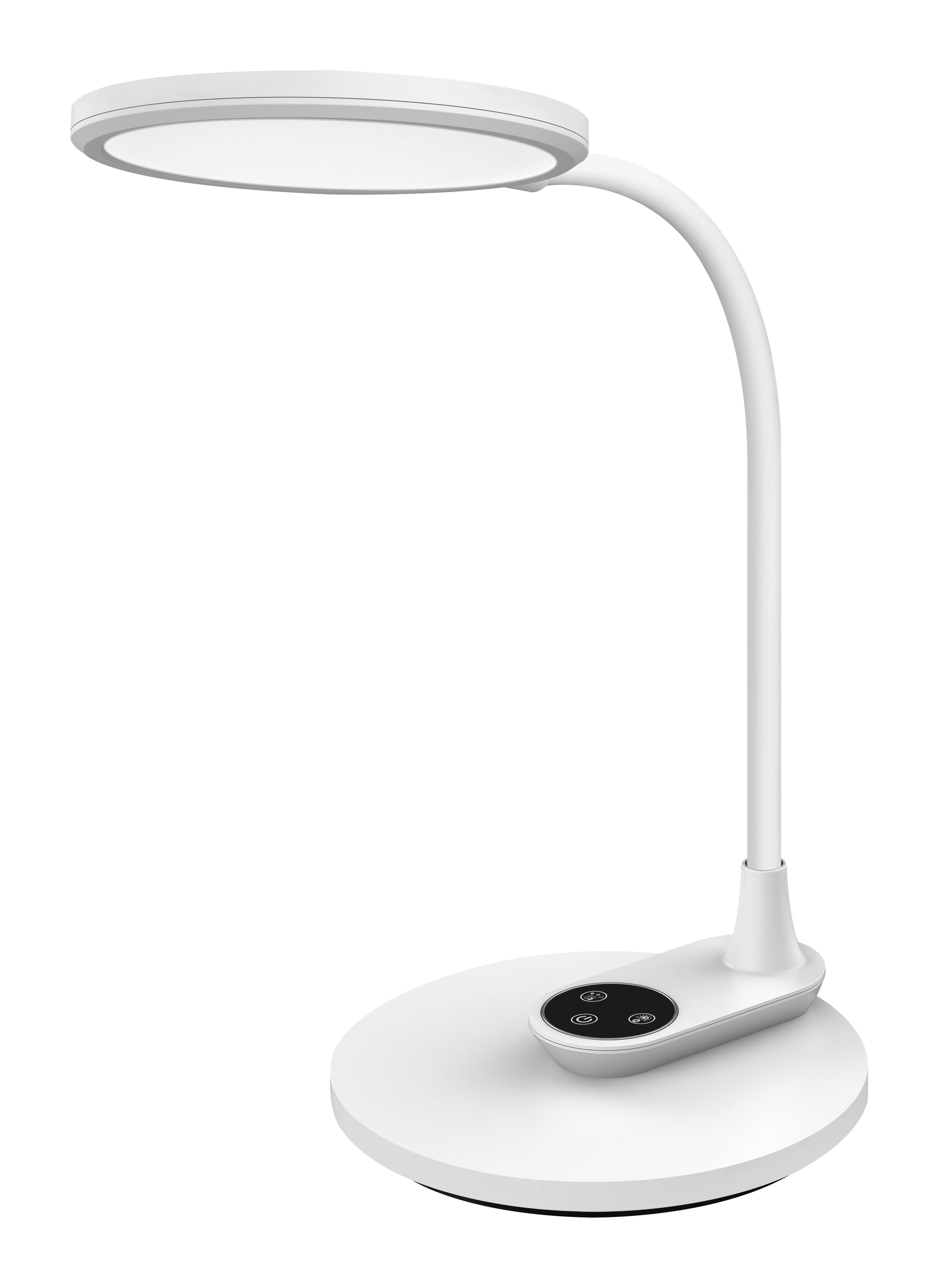 Hansa Tischleuchte Horizon 415011126 – dimmbar, einstellbare Farbtemperatur, Schwanenhals, weiss