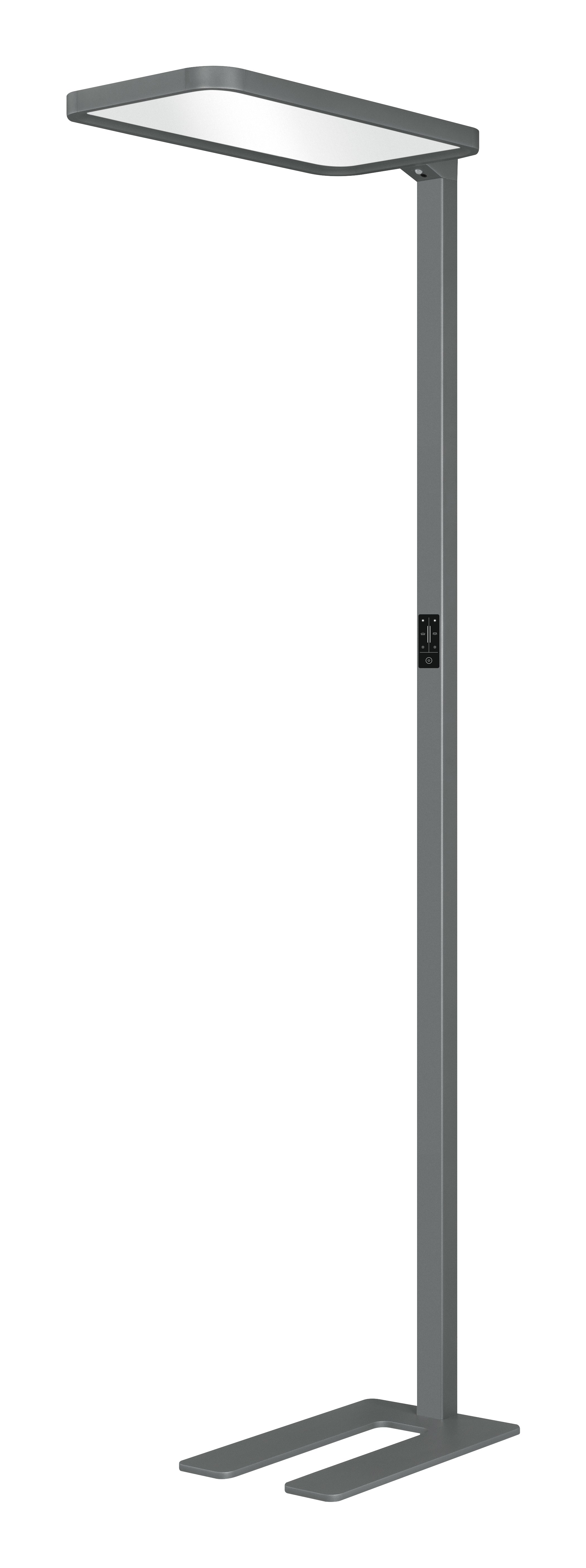 Hansa Stehleuchte Saphir Plus 415011302 – dimmbar, Tageslichtsensor & Bewegungssensor, 195,6 cm – Anthrazit