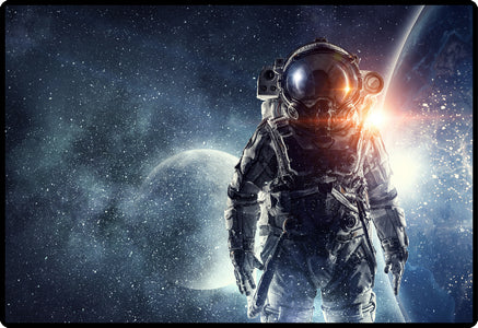 Hansa Schreibtischunterlage – 500 × 340 mm, PP, Astronaut, rutschfest