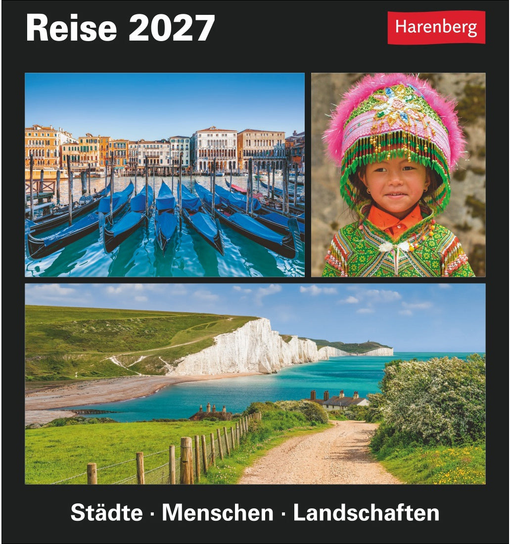 Harenberg Abreisskalender Reise – Tag, 15,7 × 16,7 cm, 2027, d, Steller