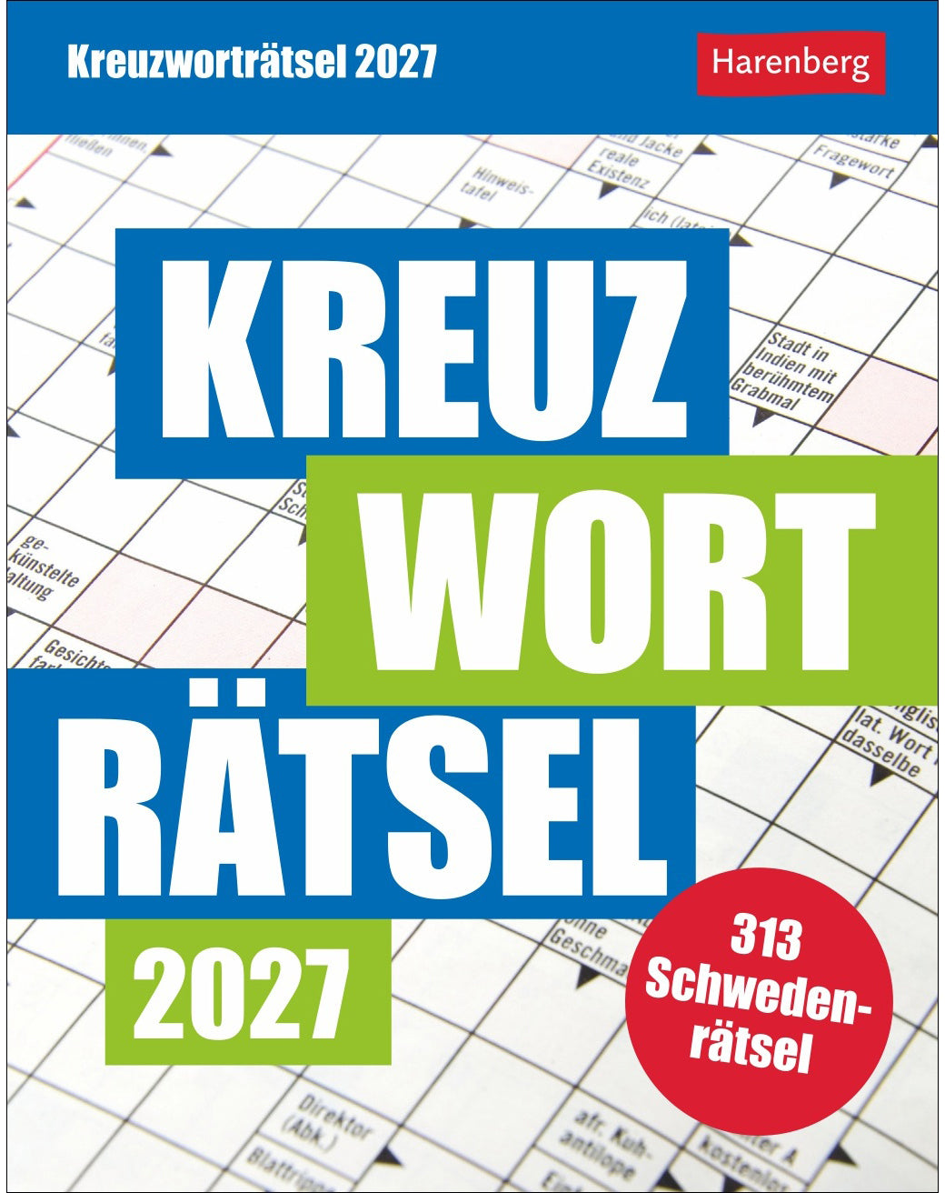 Harenberg Kreuzworträtsel – Abreisskalender 2027 – 12,3 × 16,5 cm – Kalendarium Deutsch – 1 Tag/Blatt