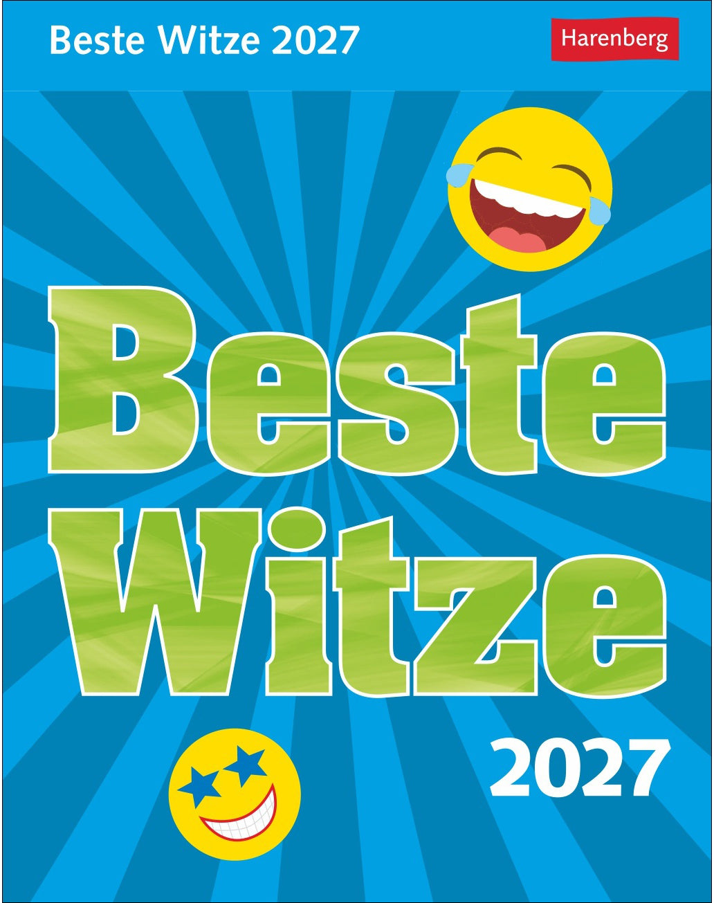 Harenberg Beste Witze – Abreisskalender 2027 – 11 × 14 cm – Kalendarium deutsch – 1 Tag/Blatt