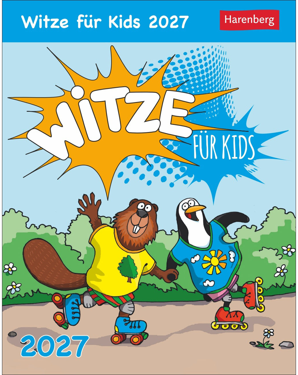 Harenberg Witze für Kids – Abreisskalender 2027 – 12,7 × 16,2 cm – Kalendarium deutsch – 1 Tag/Blatt