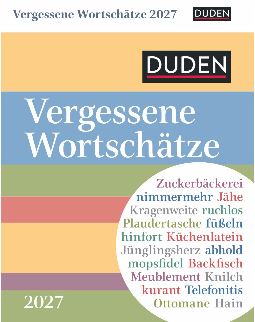 Harenberg Duden Wortschätze Abreisskalender – Tag, 11 × 14,3 cm, 2027, d, Steller
