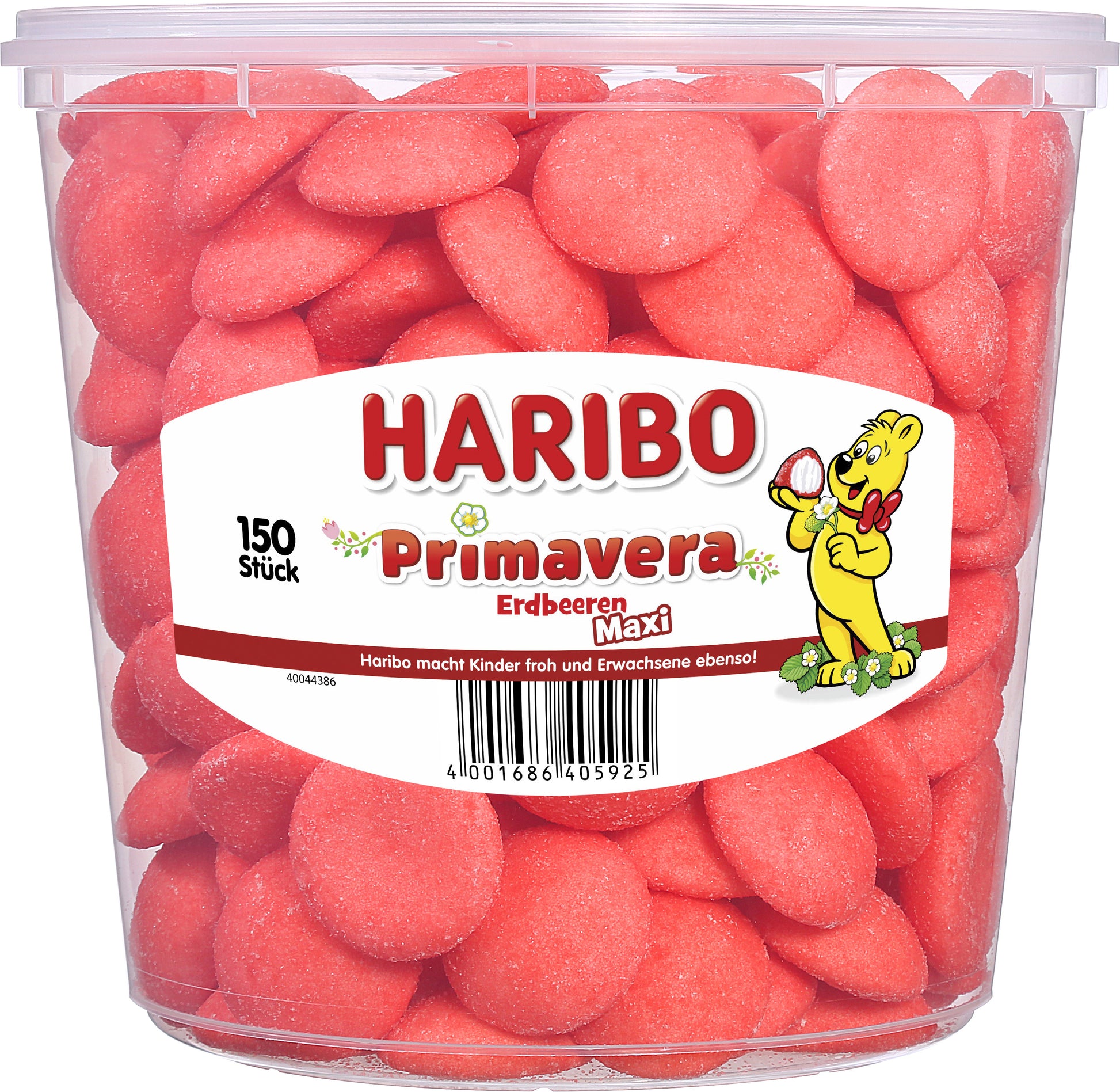 Haribo Primavera Fruchtgummi – Erdbeeren – 1,05 kg