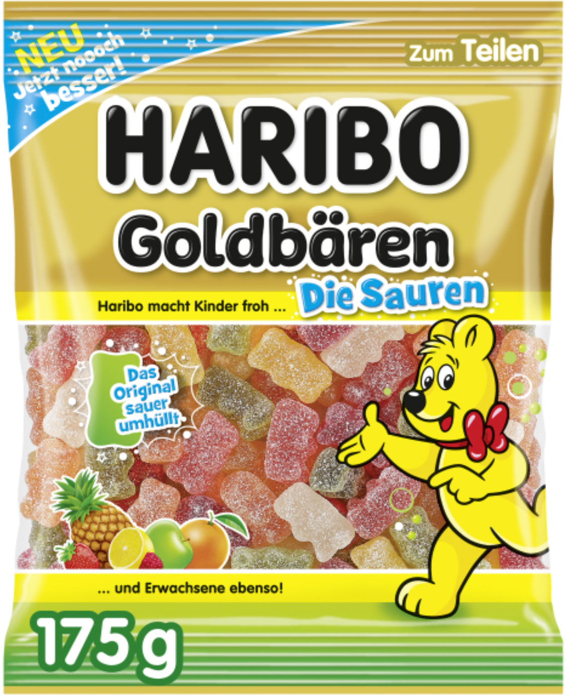 Haribo Goldbären Gummibärchen – Saure – 175 g