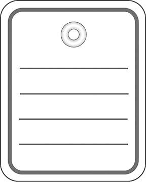 HERMA Anhängeetiketten – rechteckig 40 × 50 mm, Karton, weiss, mit Öse, 1'000 Stk.