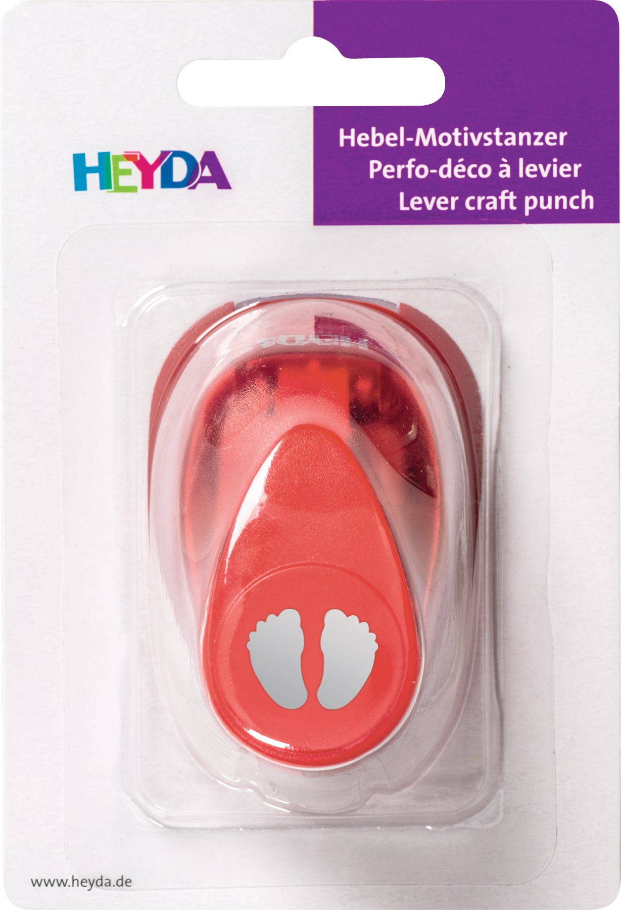 HEYDA Motivstanzer Füsse, Ø 17 mm