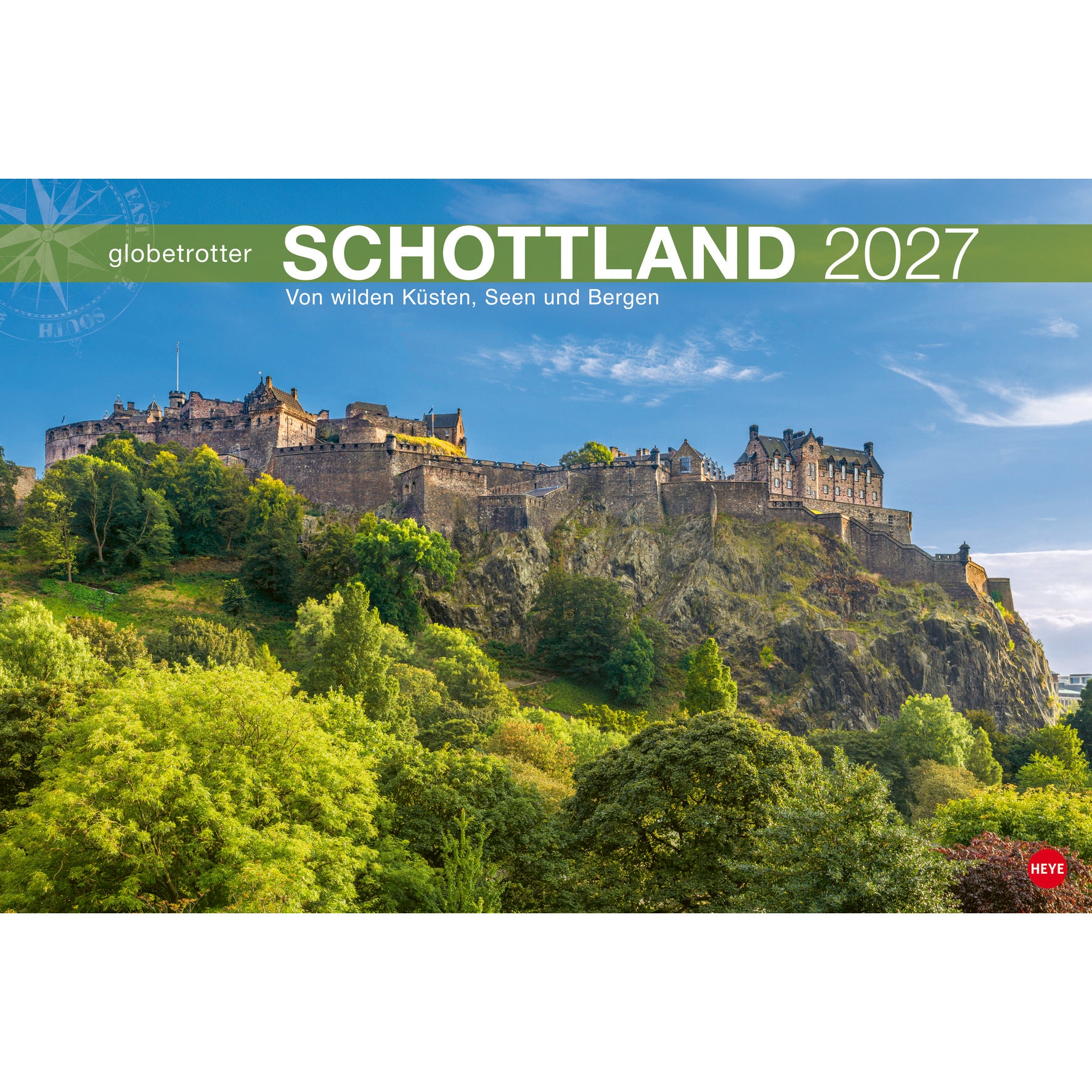Heye Schottland – Bildkalender 2027 – 58,5 × 39,5 cm – Kalendarium deutsch