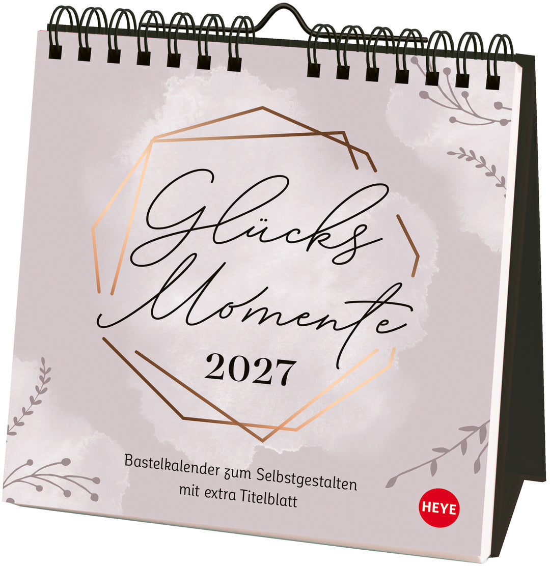 Heye Bastelkalender Glücksmomente – 16 × 16,5 cm, 2027, Steller