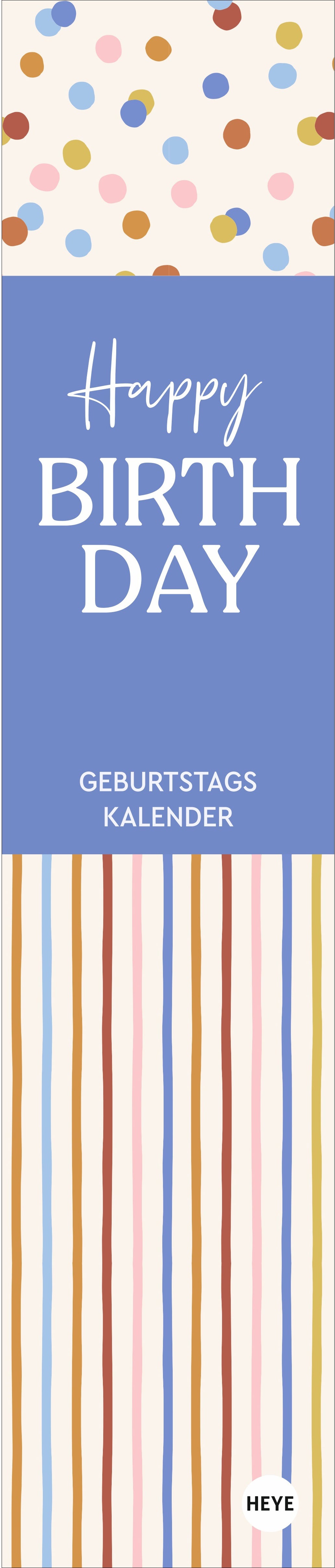 Heye Bastel-Dauerkalender, 7 × 33 cm, Spiralbindung, mit Aufhänger