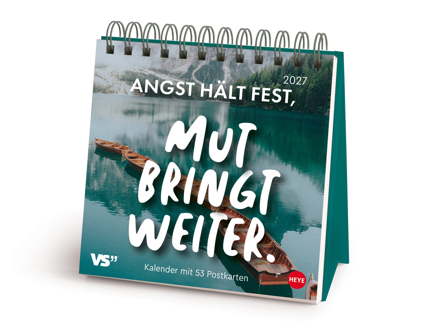 Heye Visual Statements – Postkartenkalender 2027 – 16,5 × 17,7 cm – 1 Woche/Seite – 53 Postkarten