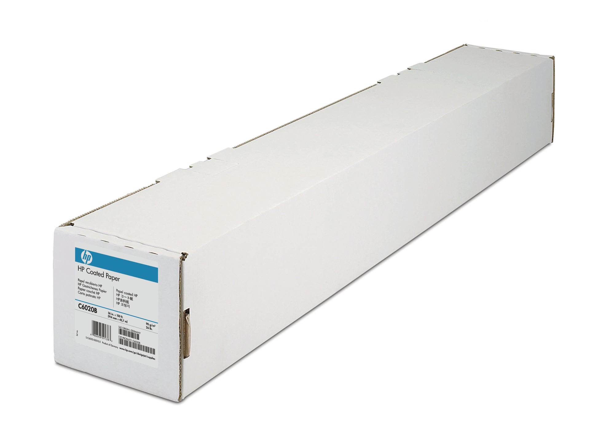 HP Gestrichen (matt) – 1'067 mm × 45,7 m – 90 g/m² – für HP DesignJet Z-Serie, T-Serie und andere