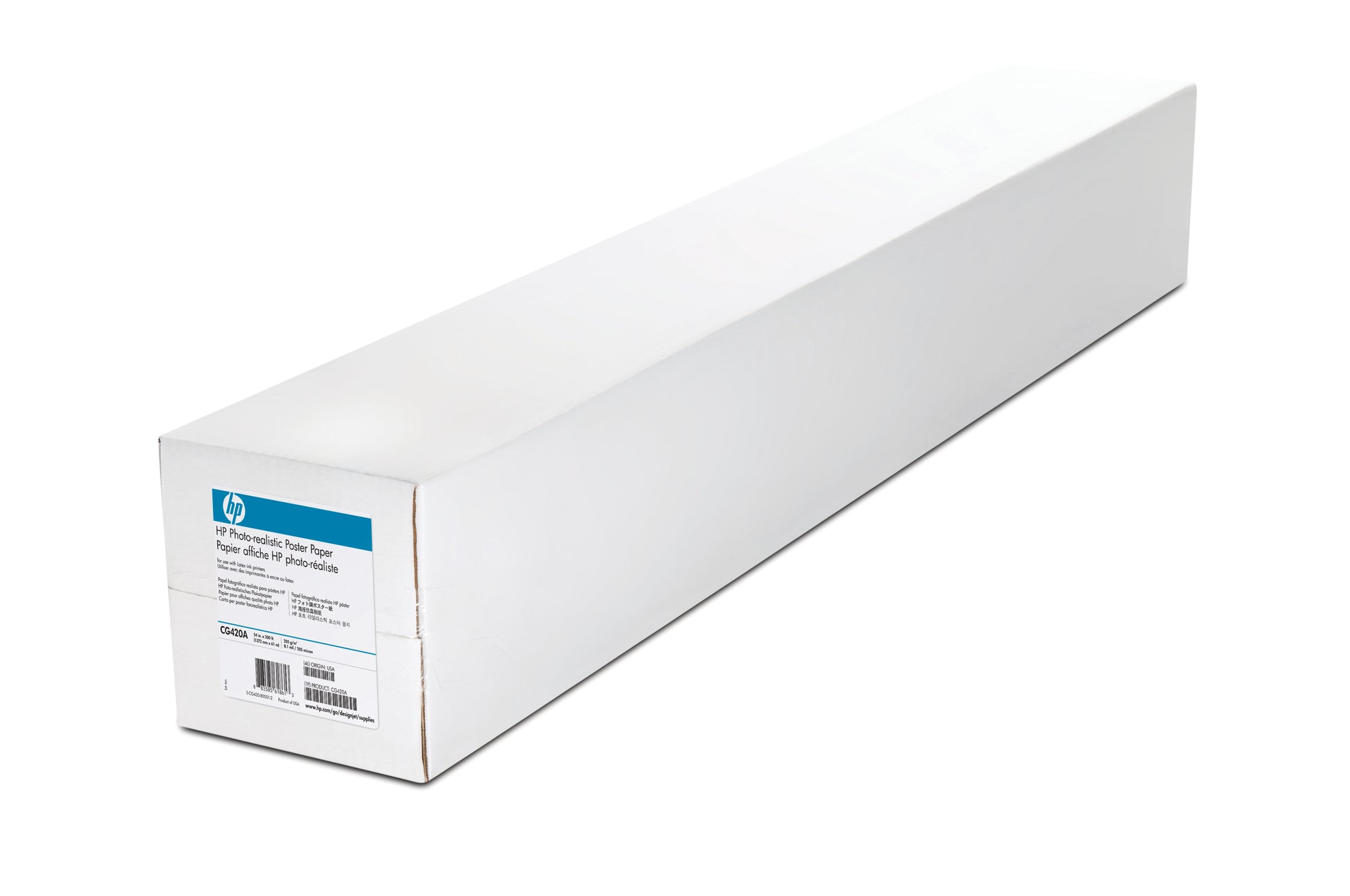 HP Fotopapier glänzend – 1'372 mm × 61 m – 205 g/m² – Kern 3″ – für DesignJet 8000