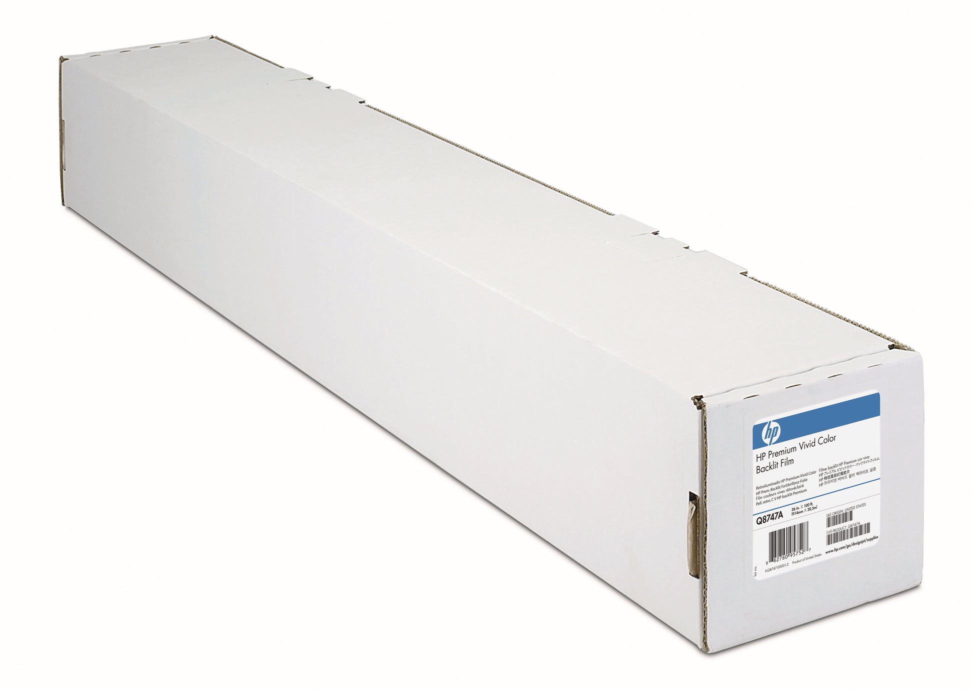 HP Inkjet-Folie Rolle Premium Backlit Film Q8747A – Backlit, 91,4 cm × 30 m, 285 g/m², für HP DesignJet Z6100