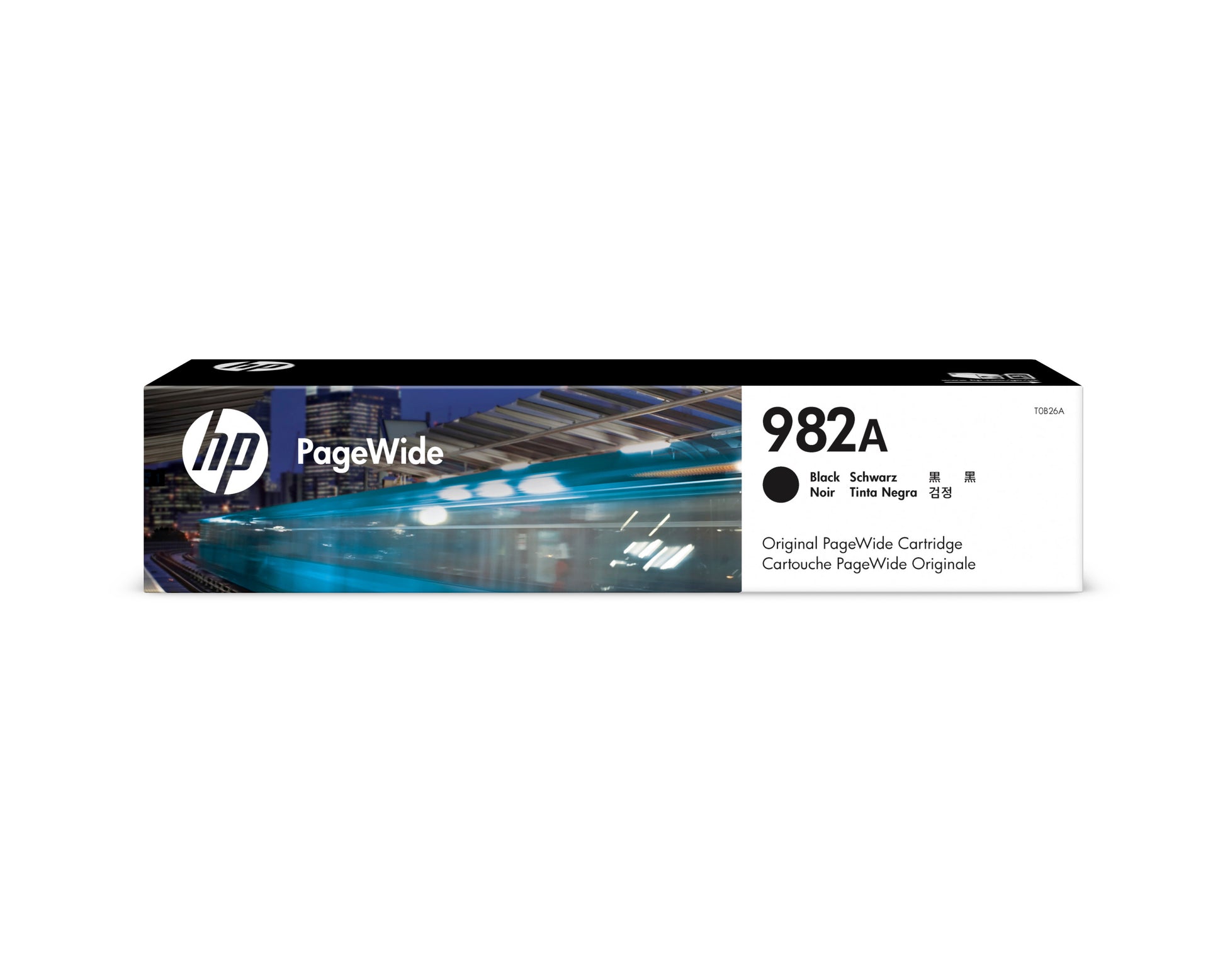 HP 982A Schwarz Tintenpatrone (Original) – 10'000 Seiten – für HP PageWide E77650/E77660 – T0B26A