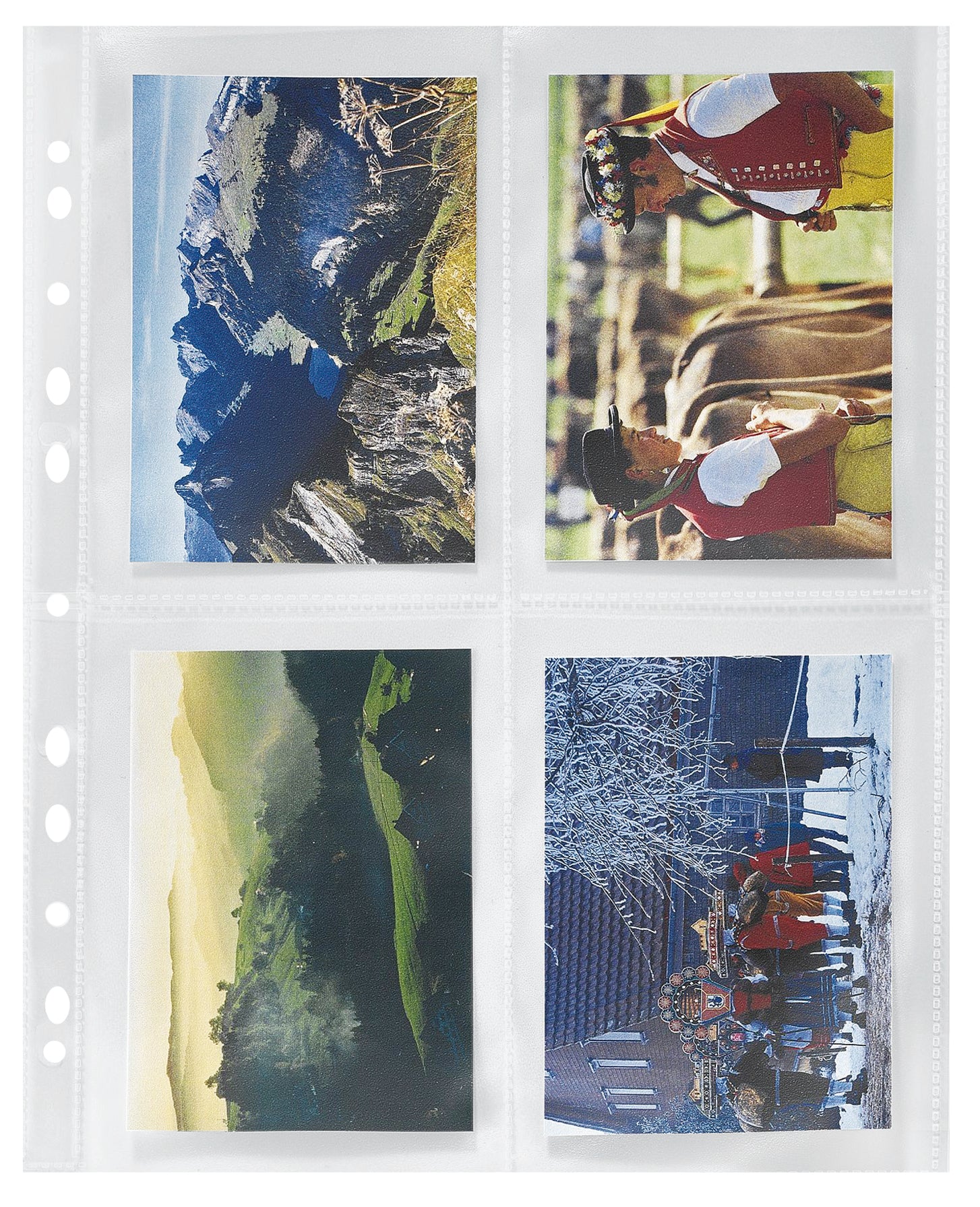 Hwb A4 Prospekthülle, glasklar, 120 µm, für Fotos 10 × 15 cm - Pack à 10 Stk.
