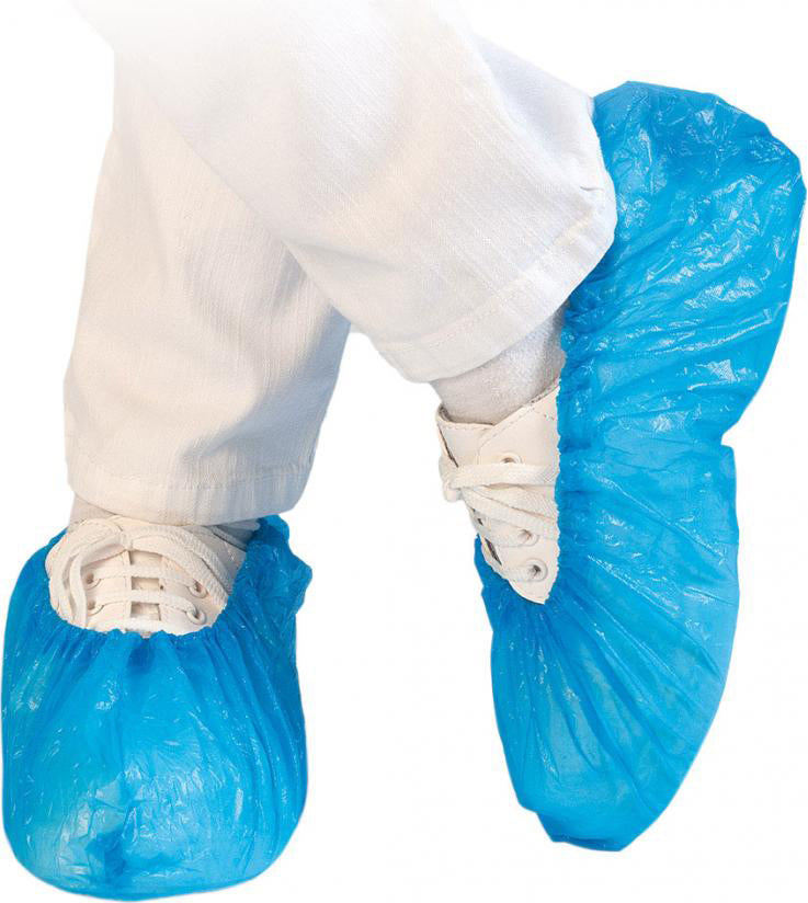 Hygostar Überschuhe CPE, 40 µm – 41 cm, 100 Stück – Blau