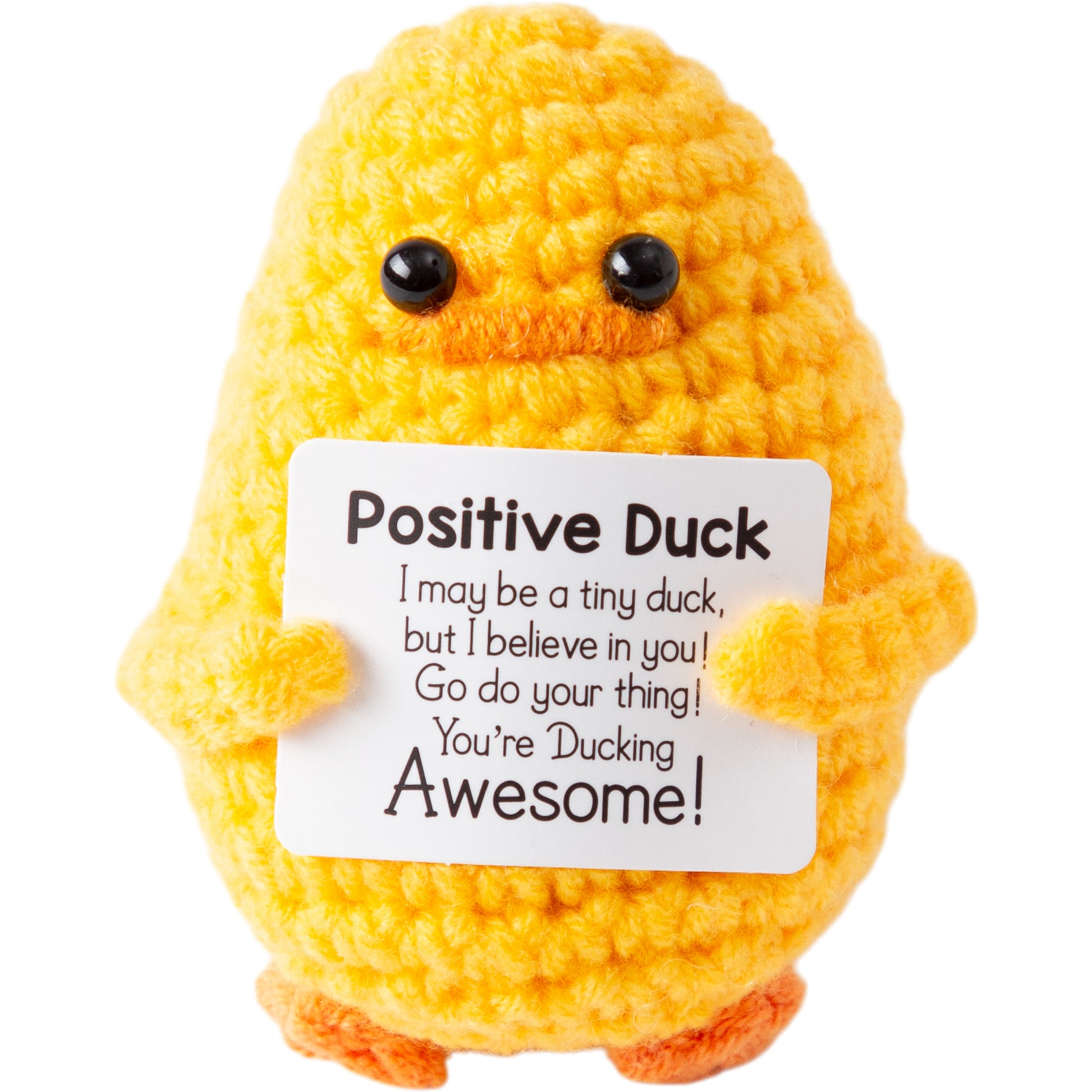 I am Creative Plüschtier Positive Duck – 7,5 cm – mehrfarbig
