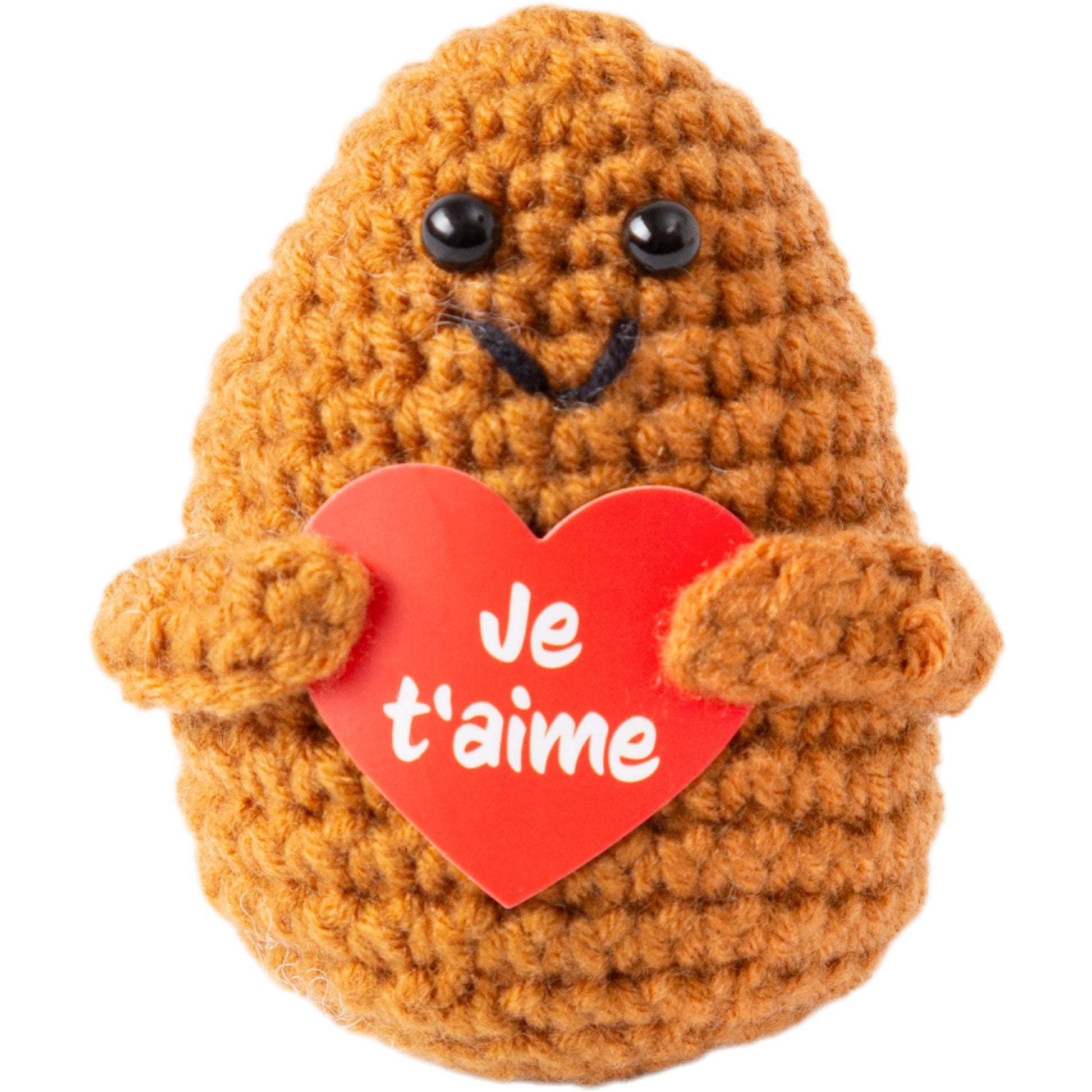 I am Creative Plüschtier Positive Potato Je t'aime – 4,5 cm