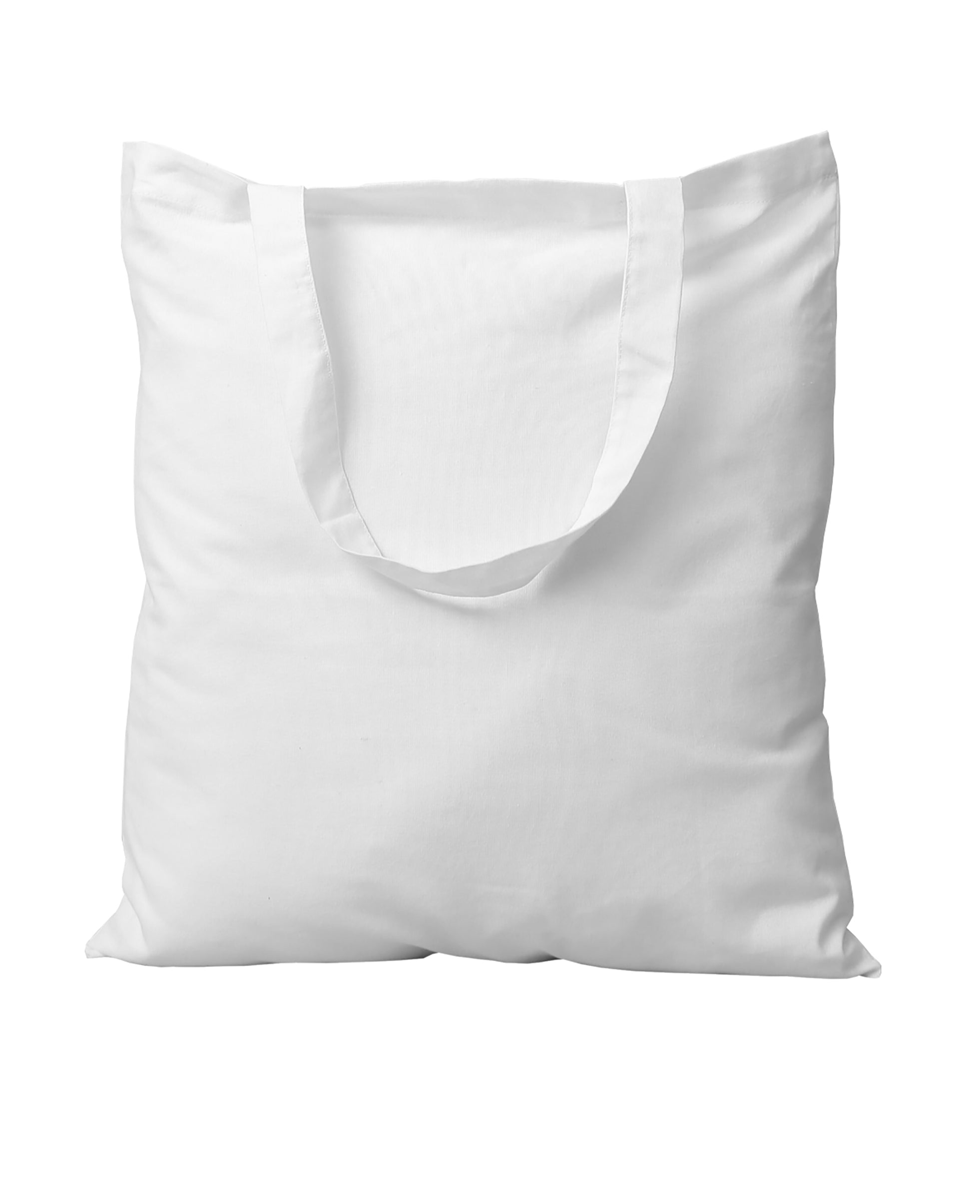 I am creative Baumwollstofftasche, Weiss, 380×420 mm, Kurze Henkel