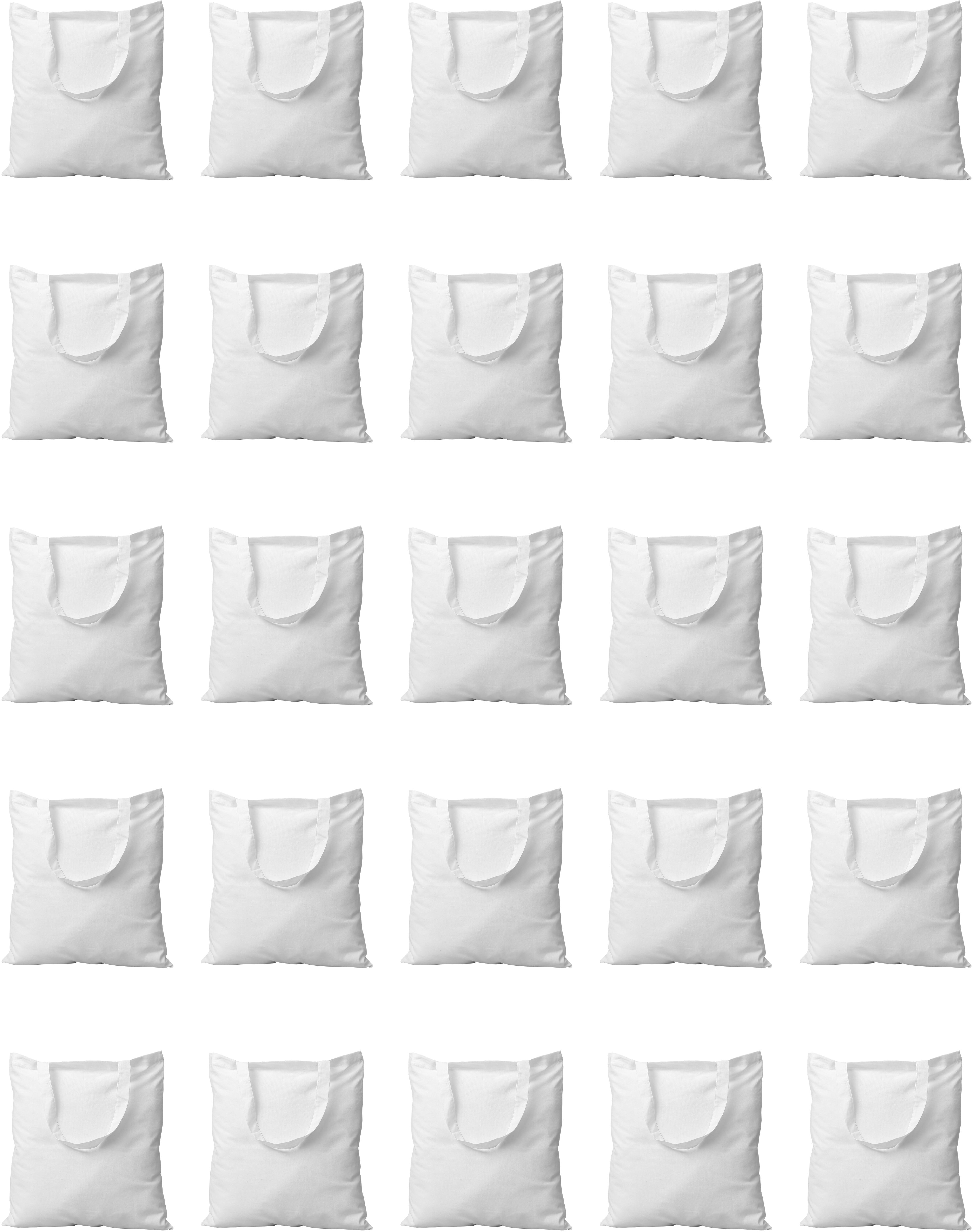 I am creative Stofftasche, Weiss, 220×110×320 mm, Kurzhenkel – 25 Stück