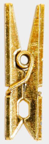 I am creative Plastikklammern, 8,2 × 10,0 × 2,0 cm, gold